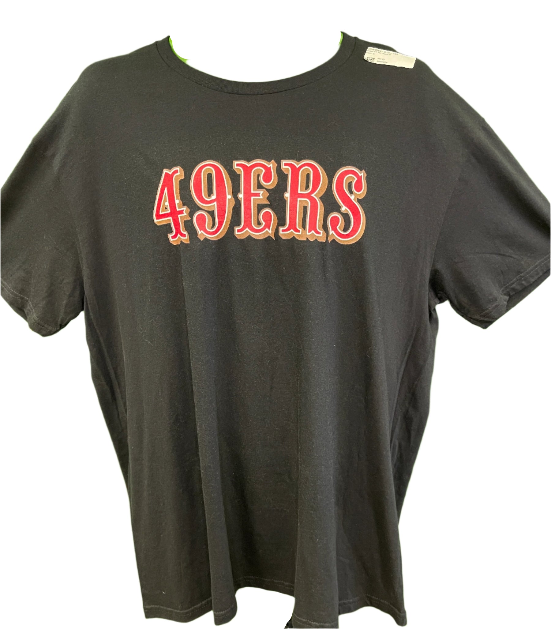 NFL San Francisco 49ers Black Wordmark T-Shirt Men's X-Large NWT