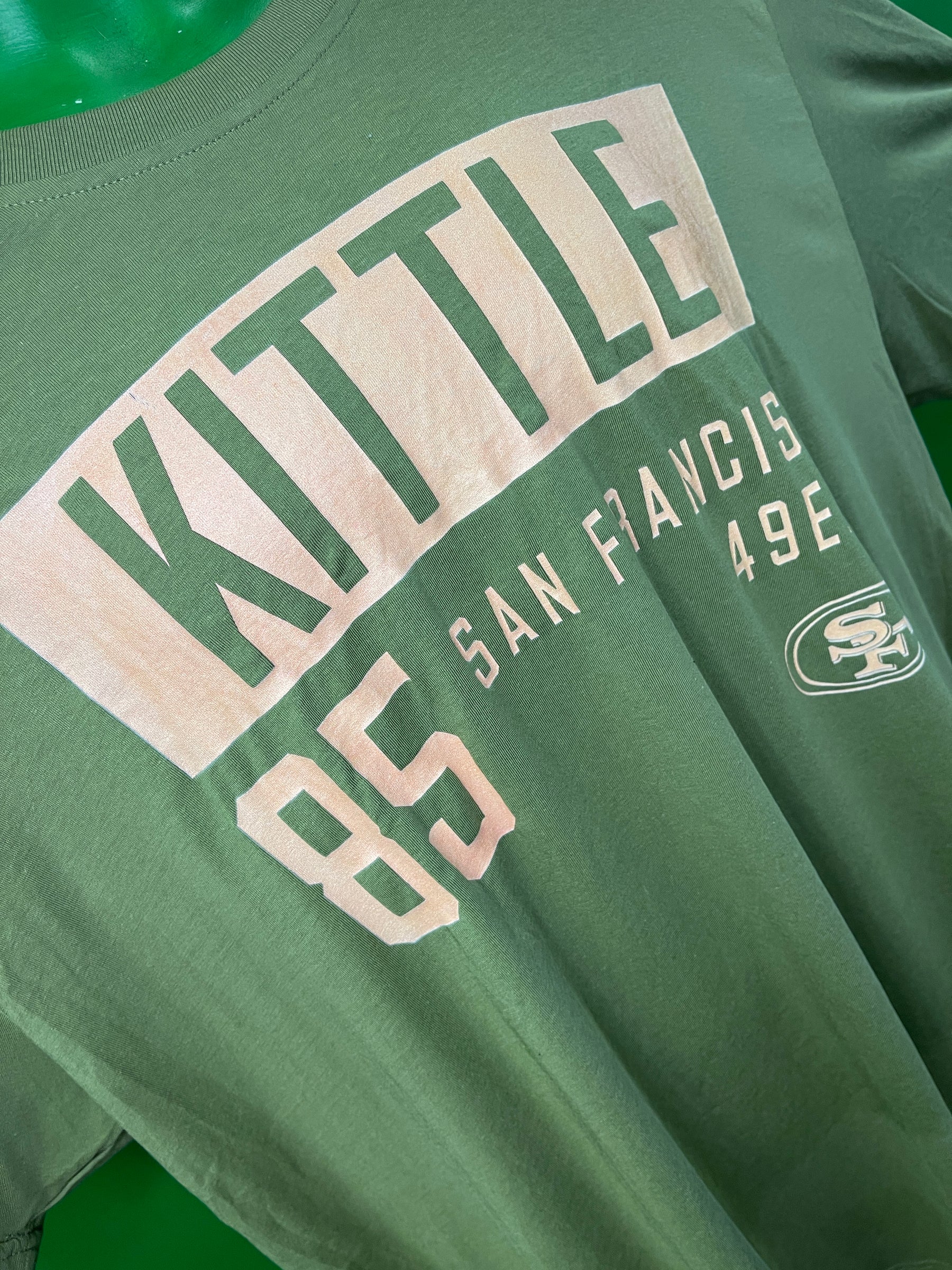 NFL San Francisco 49ers George Kittle Green/Gold 100% Cotton Men's 3X-Large NWT