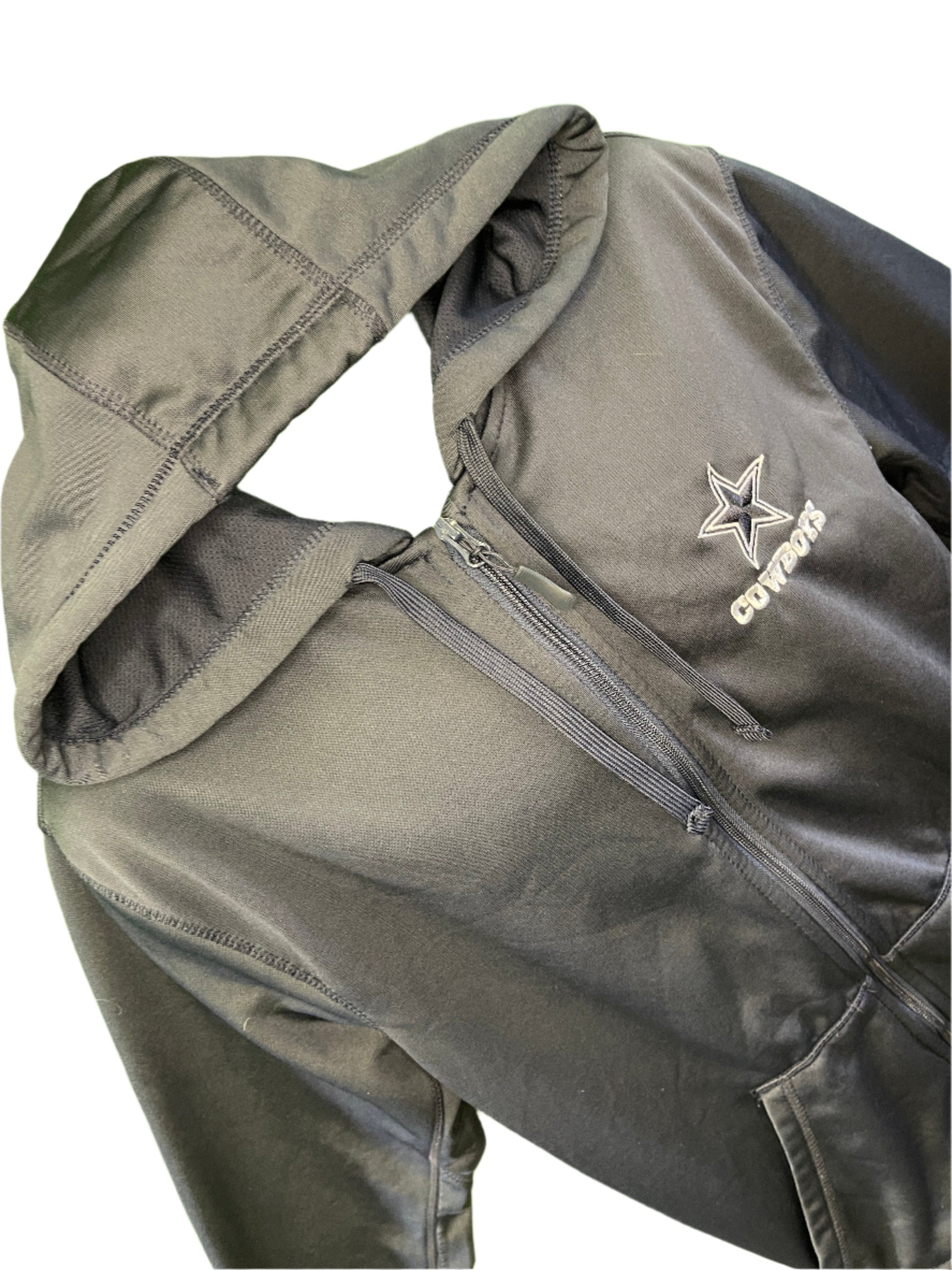 NFL Dallas Cowboys Navy Blue Full-Zip Hoodie Men's Large