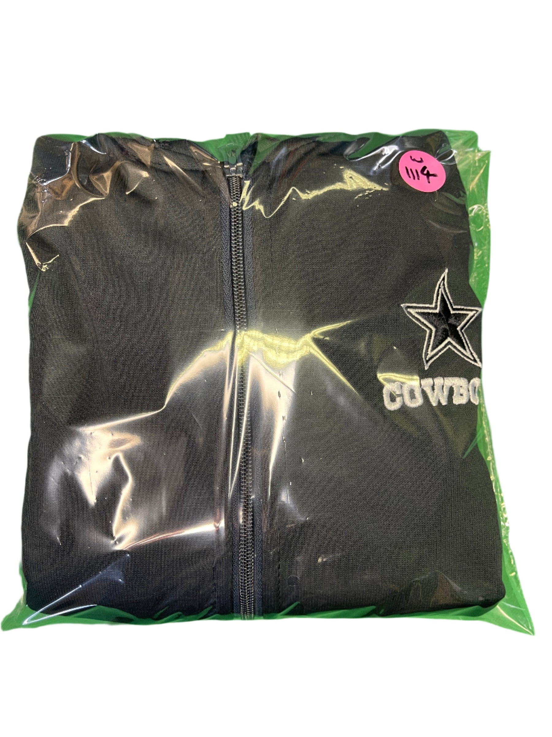 NFL Dallas Cowboys Navy Blue Full-Zip Hoodie Men's Large