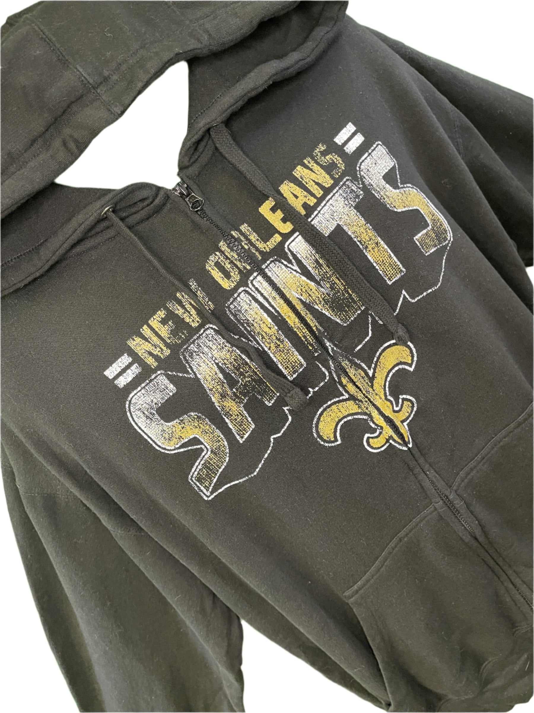 NFL New Orleans Saints Starter Black Full-Zip Hoodie Men's Large NWT