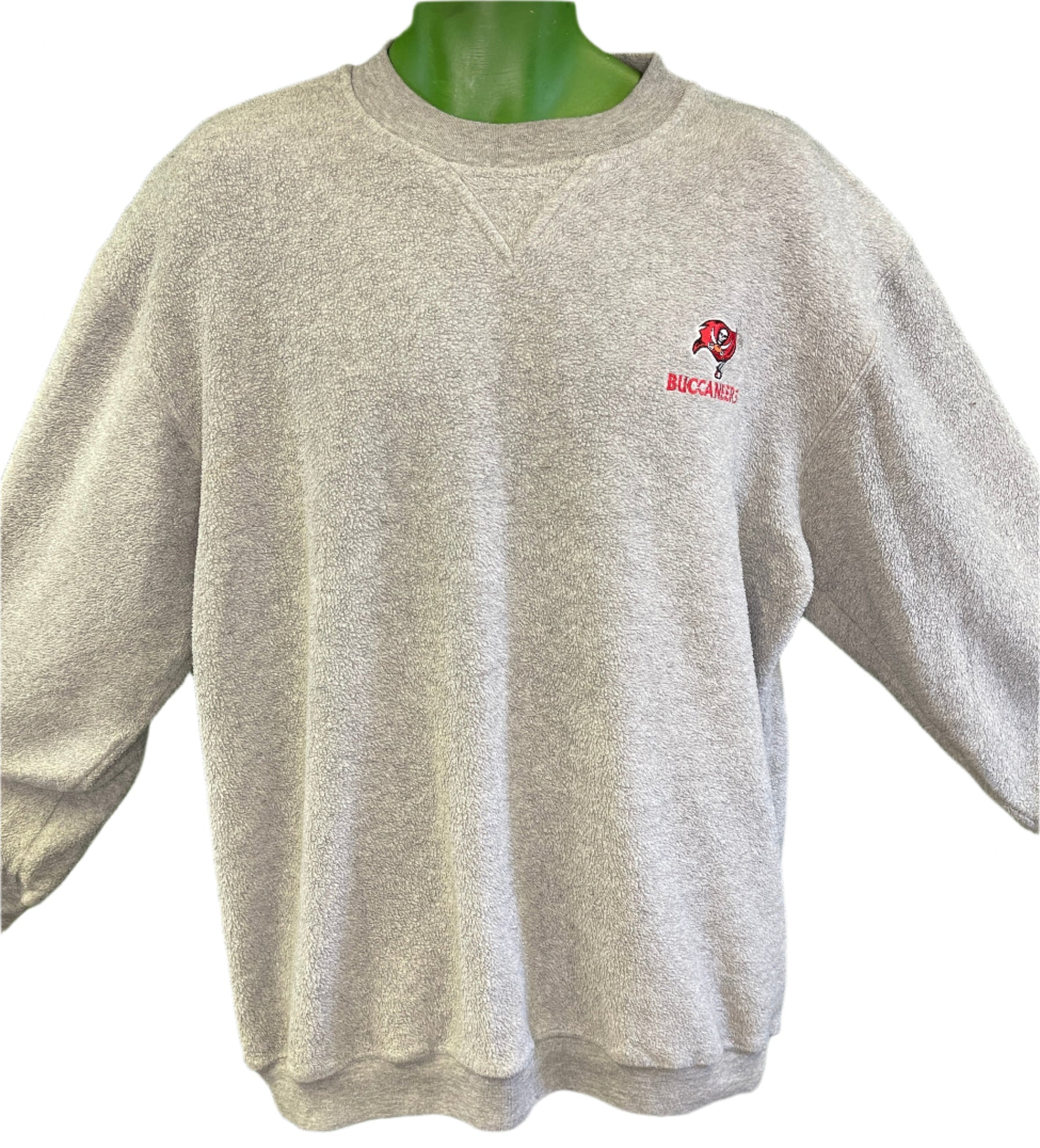 NFL Tampa Bay Buccaneers Grey Pullover Sweatshirt Men's Large