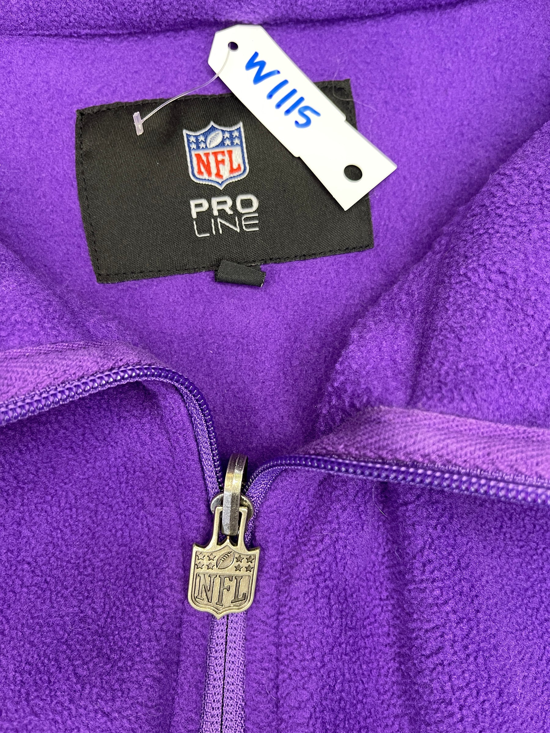 NFL Minnesota Vikings Purple Full-Zip Sweatshirt Men's X-Large