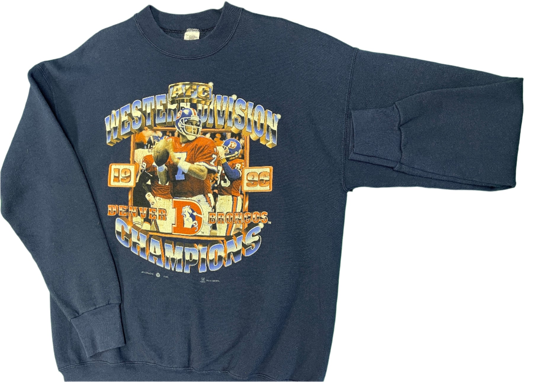 NFL Denver Broncos Vintage 1996 AFC West Champions Sweatshirt Men's Large