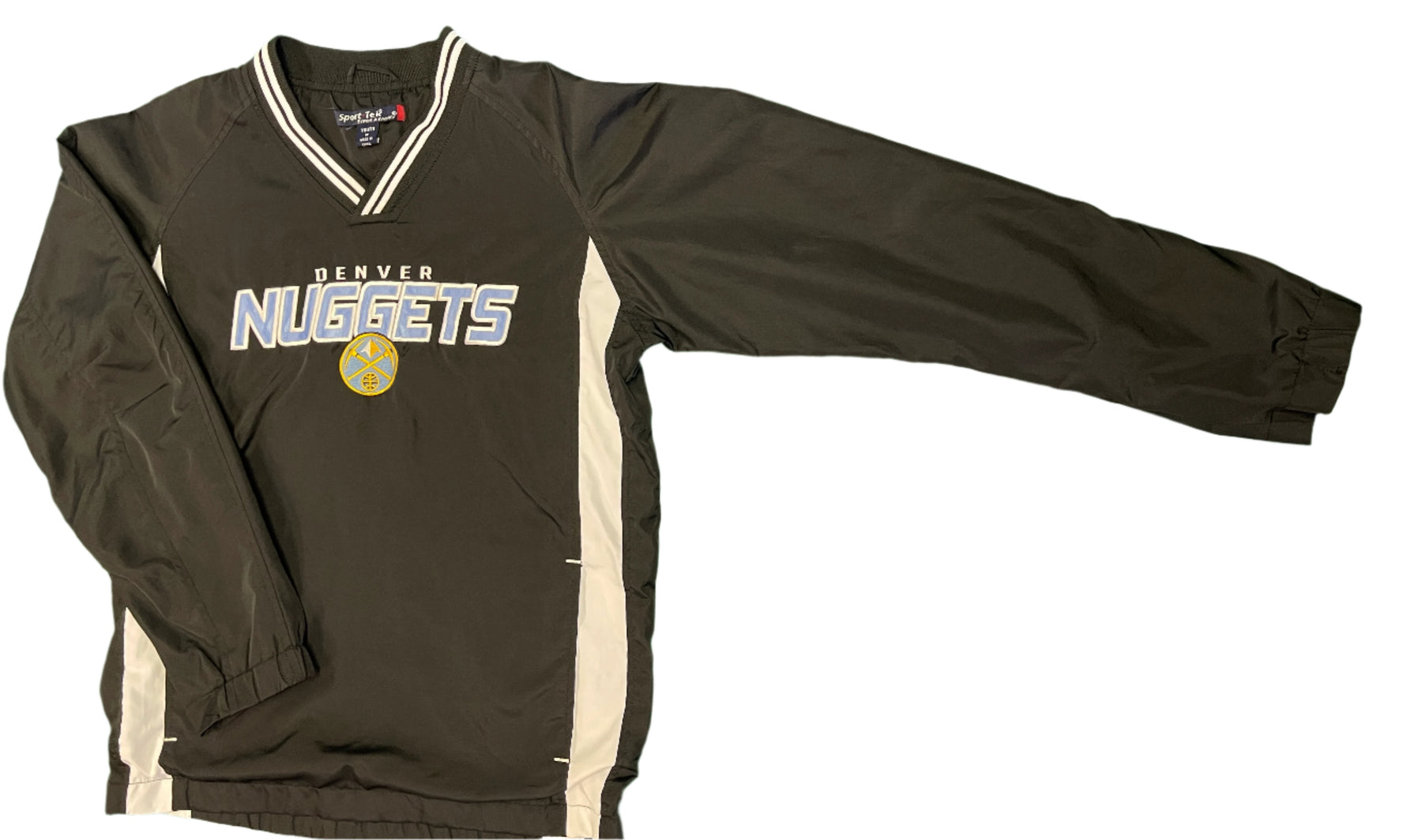 NBA Denver Nuggets Sideline Pullover Windbreaker Youth Medium 10-12