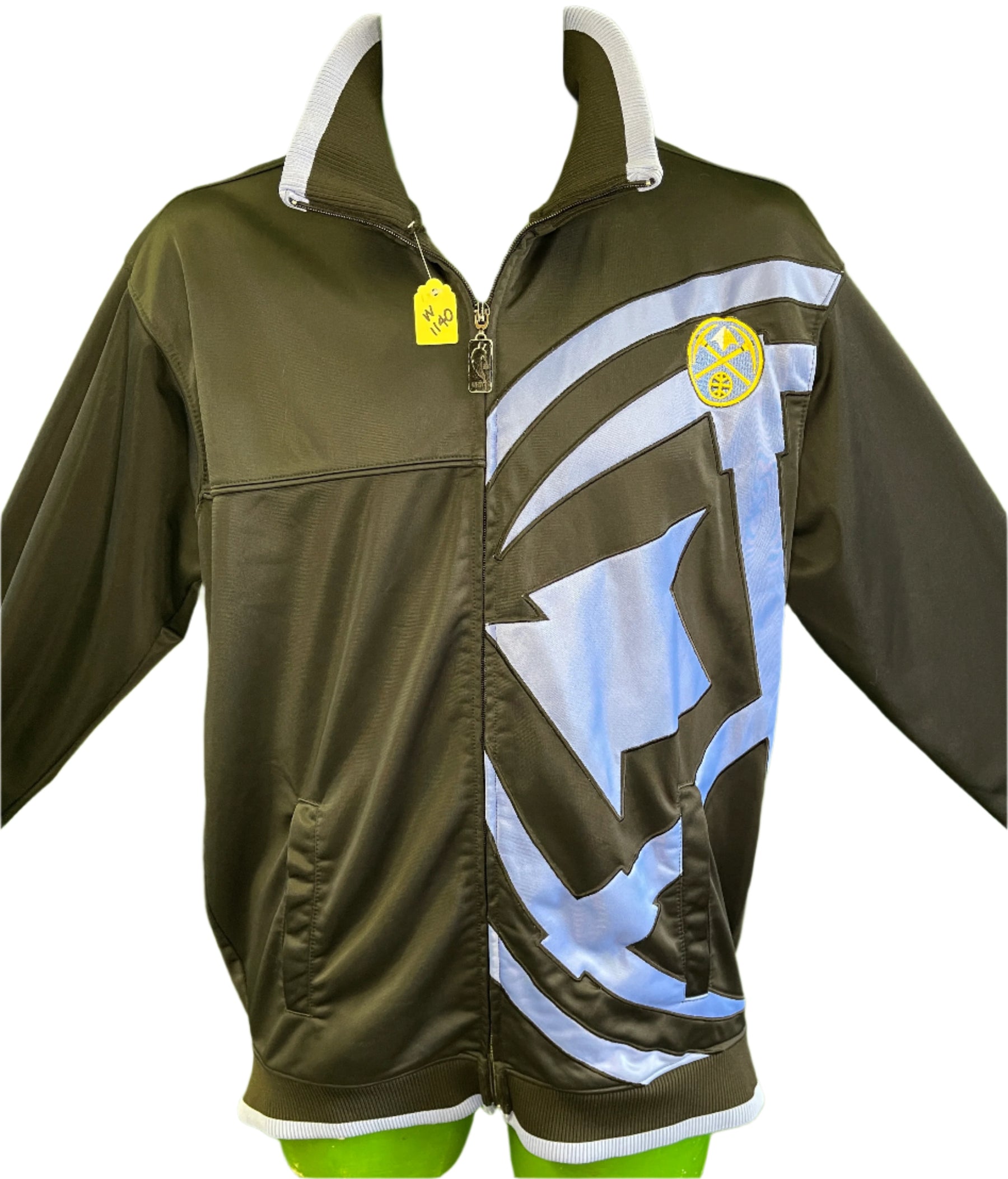 NBA Denver Nuggets Stitched Polyester Track Jacket Men's Large