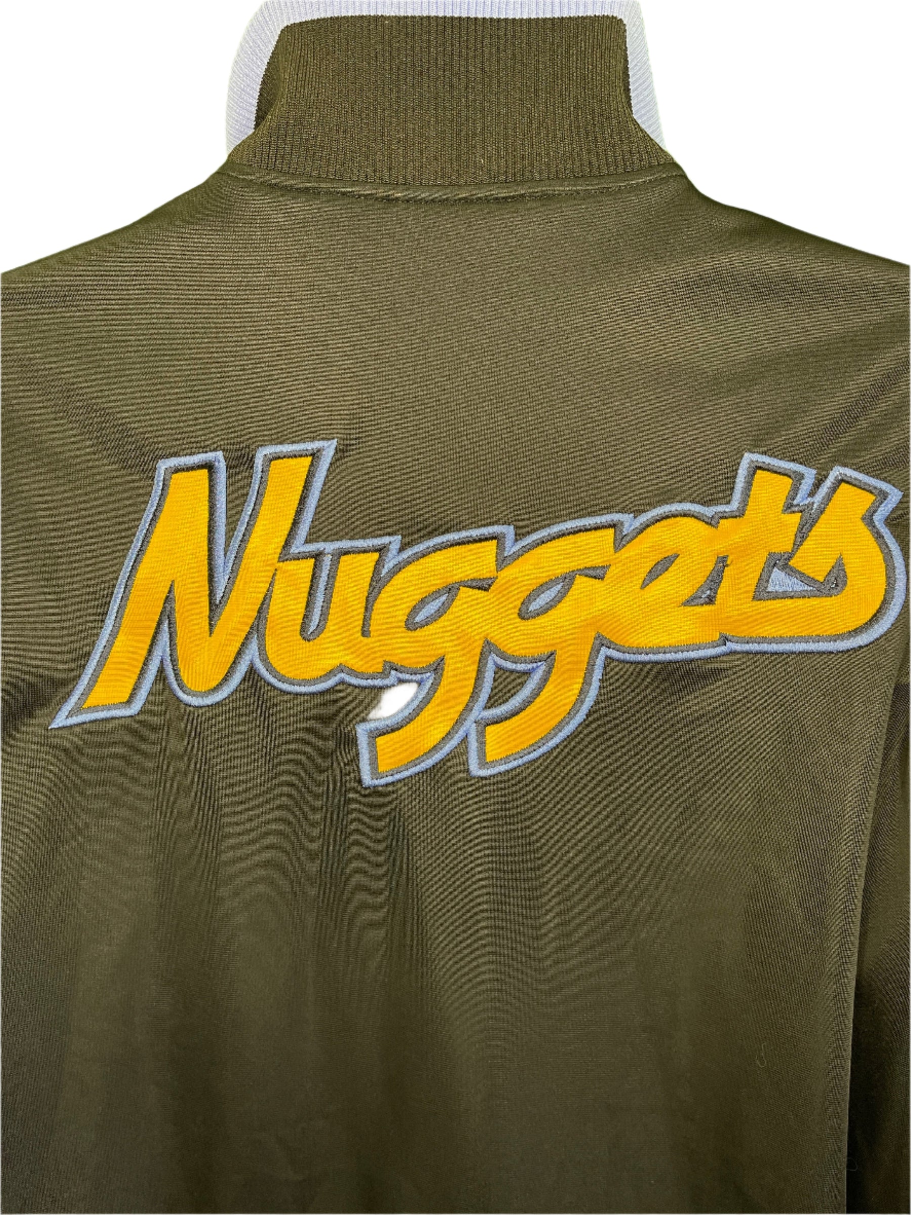 NBA Denver Nuggets Stitched Polyester Track Jacket Men's Large