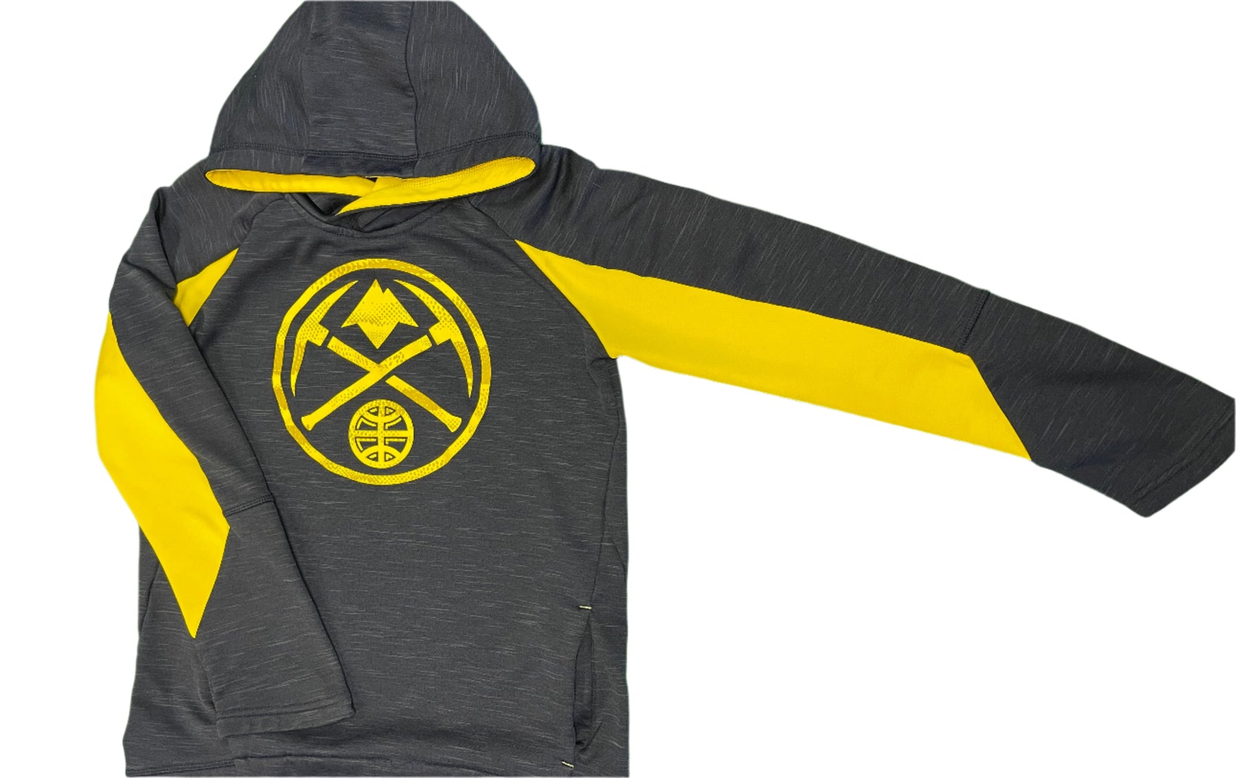 NBA Denver Nuggets Pullover Hoodie Jacket Heathered Blue Youth Medium 10-12