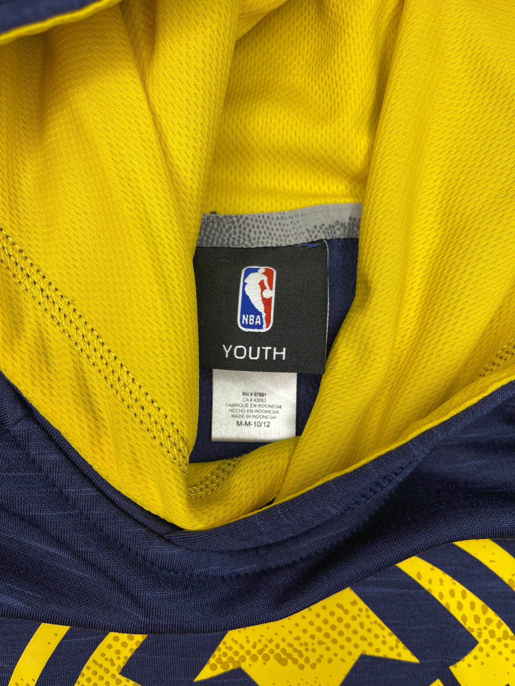 NBA Denver Nuggets Pullover Hoodie Jacket Heathered Blue Youth Medium 10-12