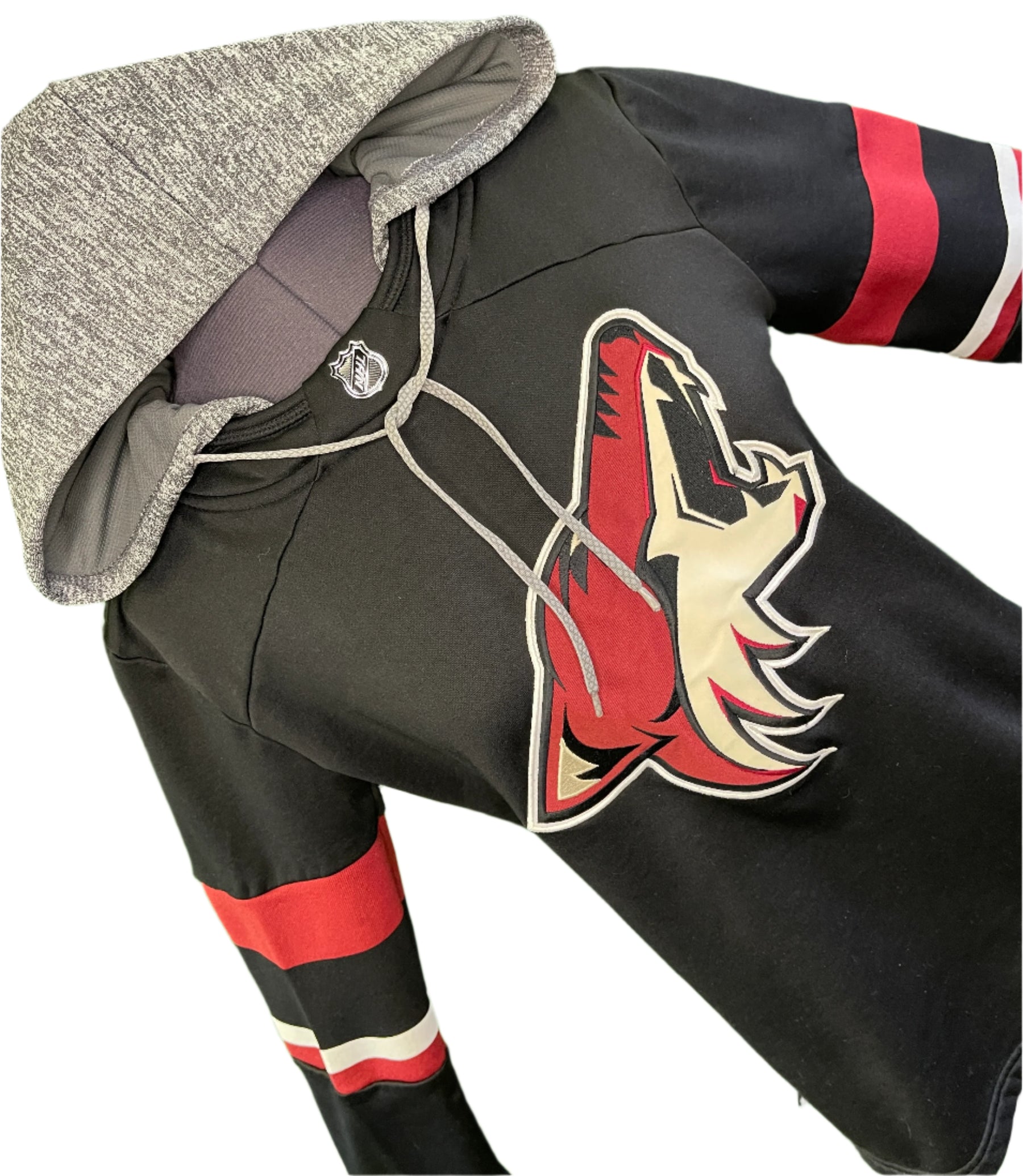 NHL Phoenix Coyotes Adidas Black Platinum Pullover Hoodie Women's Small