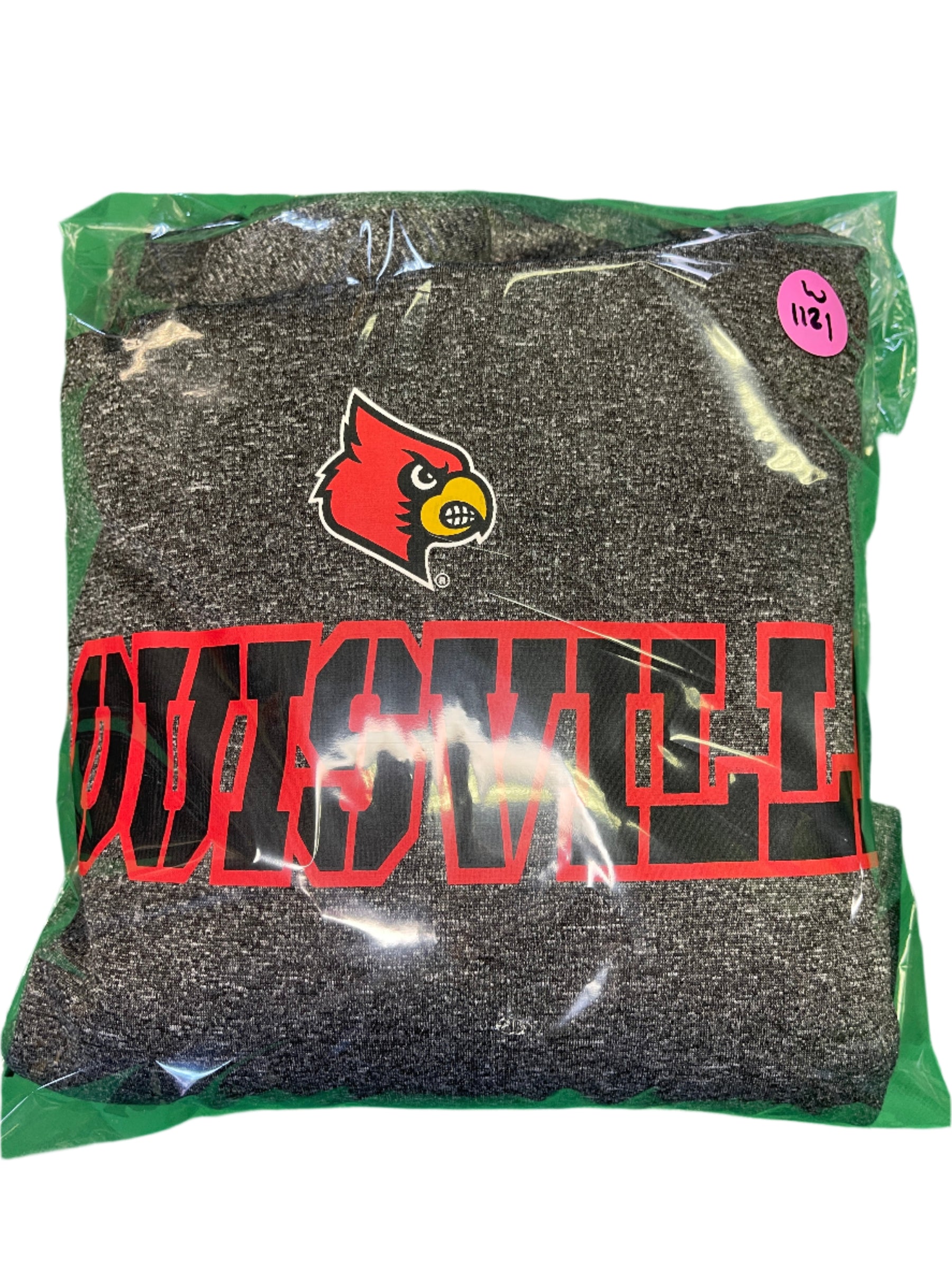 NCAA Louisville Cardinals Champion Heathered Grey Pullover Hoodie Men's Medium