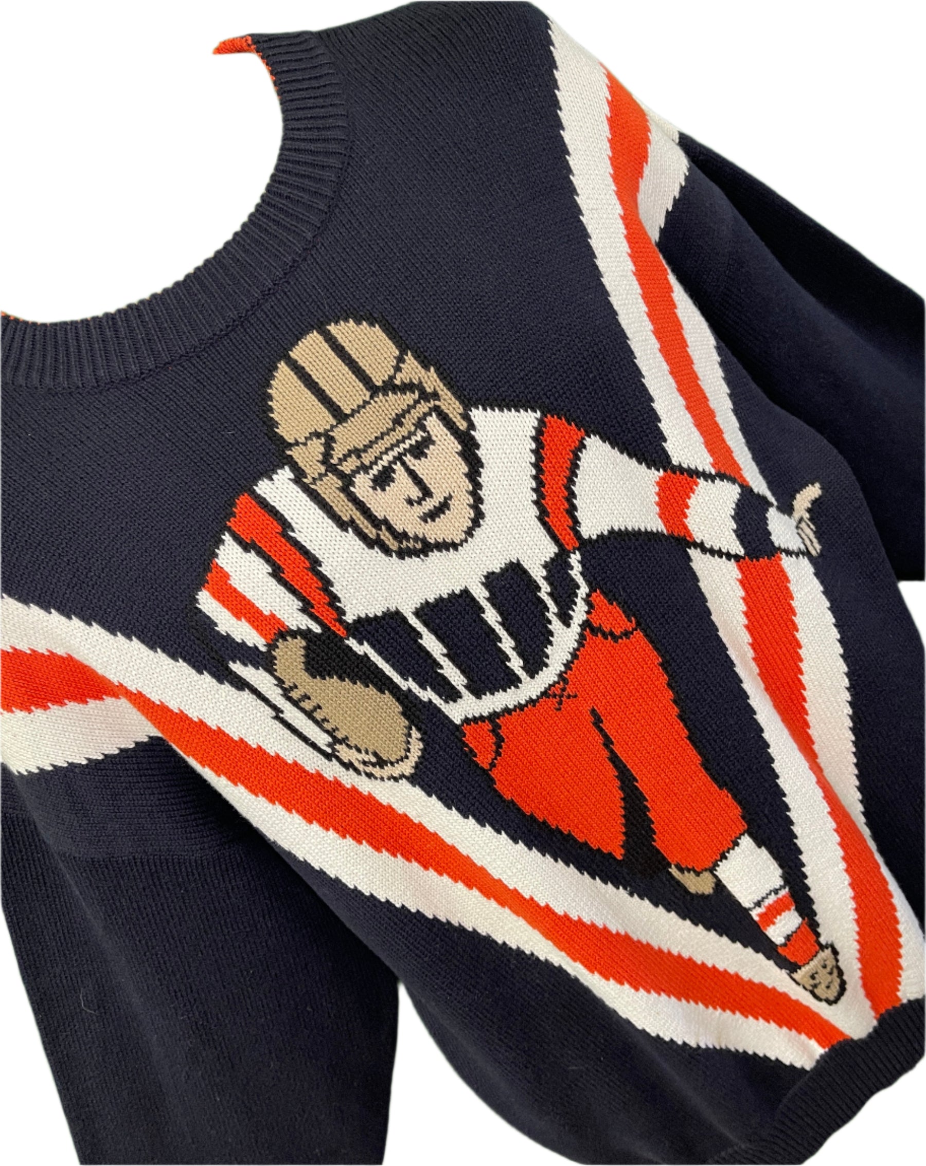 American Football Vintage Cotton Jumper Sweater Bears Broncos Men's X-Large