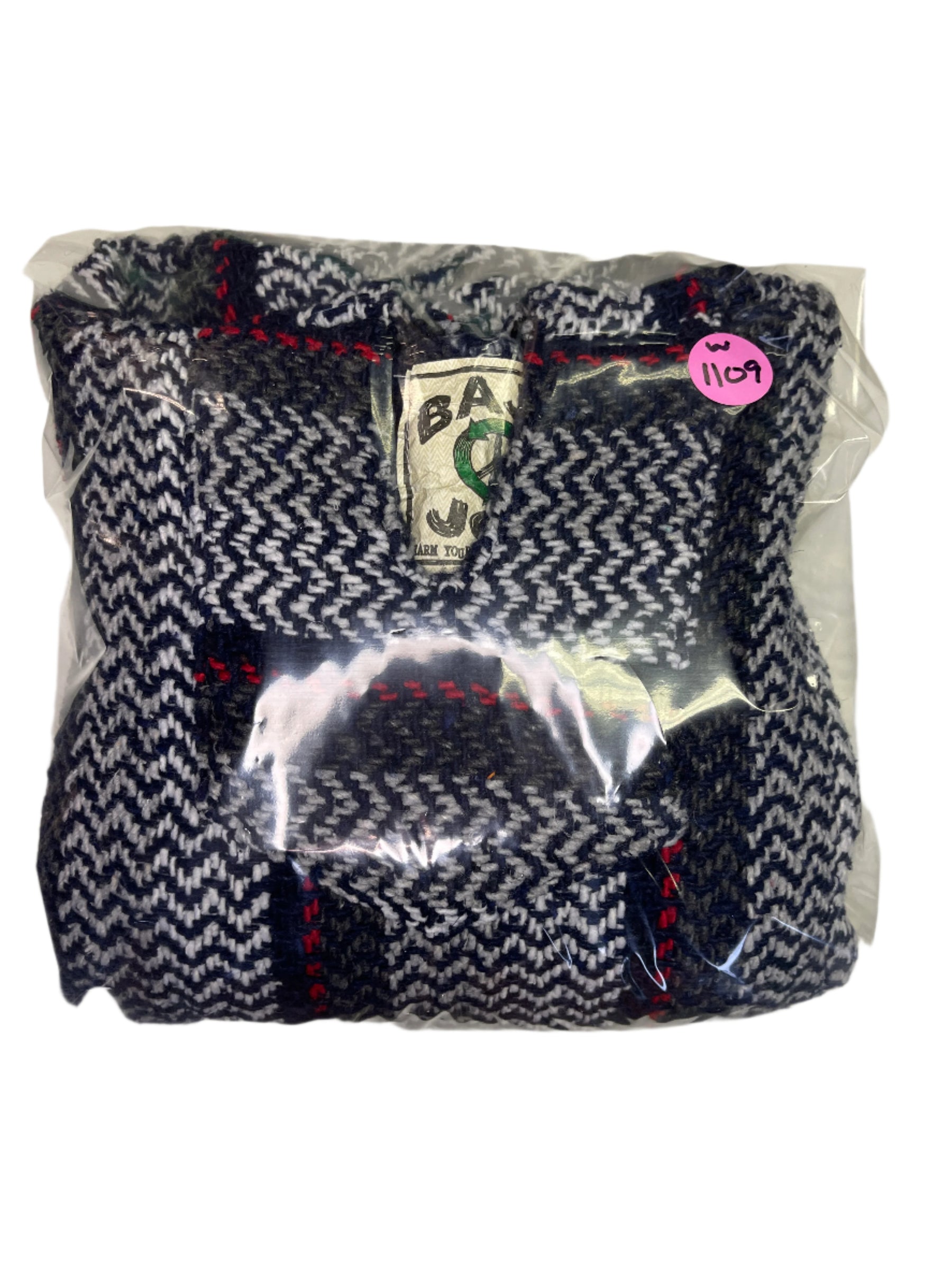 Blue/Grey Baja Hoodie Drug Rug Jerga Made in Mexico Men's X-Large