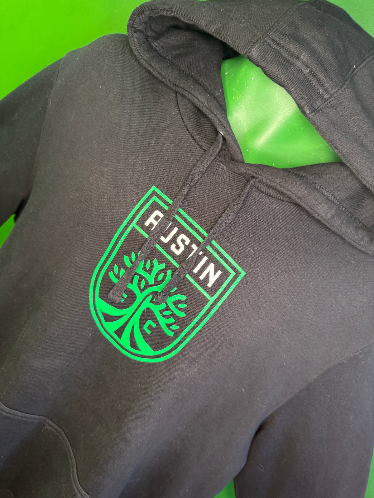 Austin FC Fanatics Black Pullover Hoodie Hooded Sweatshirt Men's X-Large