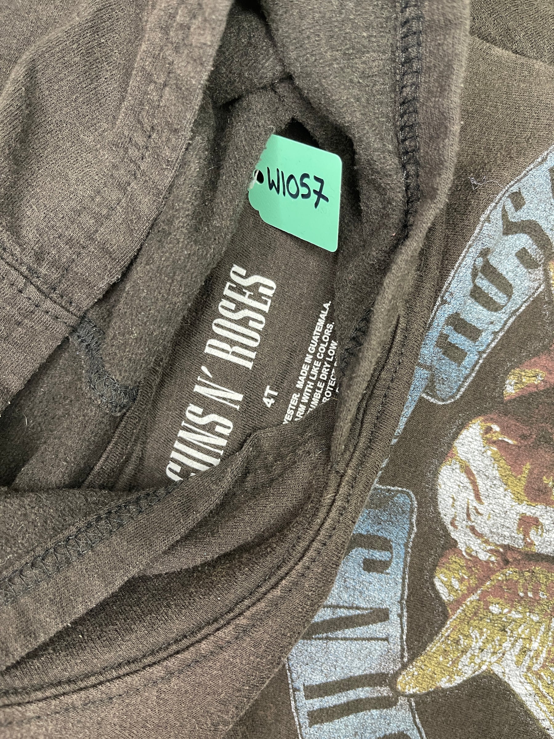 Guns N' Roses Dark Grey Pullover Hoodie Youth X-Small 4T