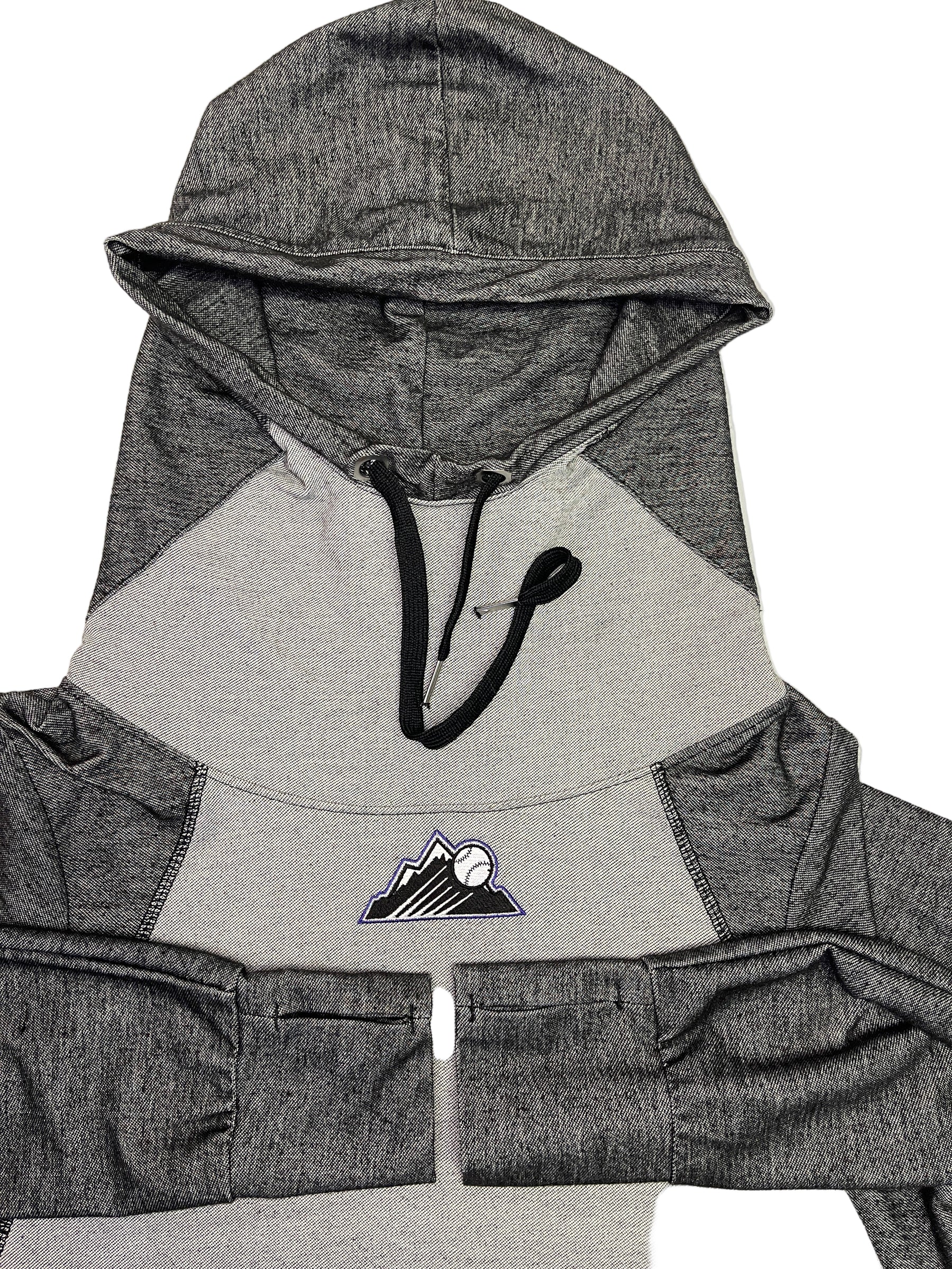 MLB Colorado Rockies Antigua Funnel Neck Hoodie Pullover Sweatshirt Men's Large