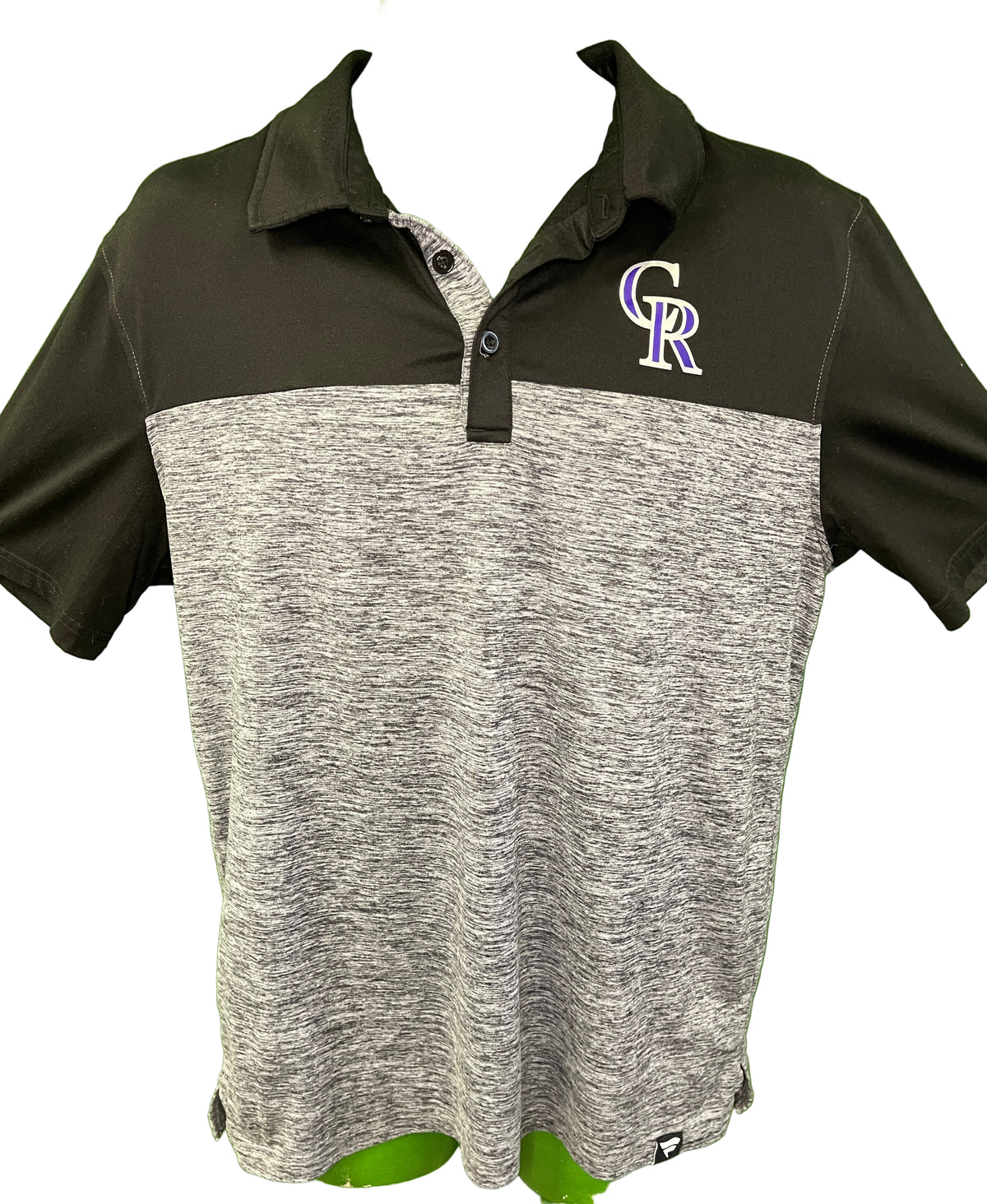 MLB Colorado Rockies Fanatics Colour Blocked Polo Golf Shirt Men's Large