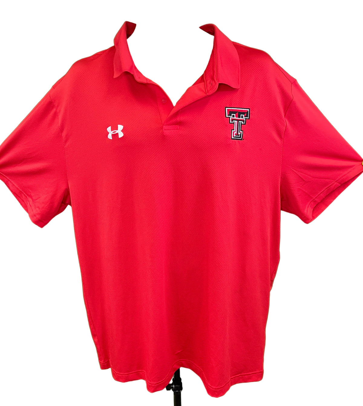 NCAA Texas Tech Red Raiders Under Armour Red Polo Golf Shirt Men's 2X-Large