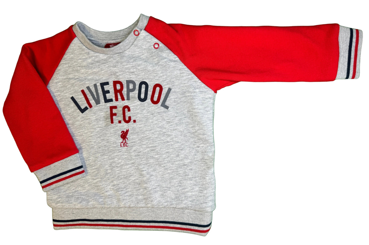Liverpool FC Heathered Grey Pullover Sweatshirt Infant Toddler 12-18 Months