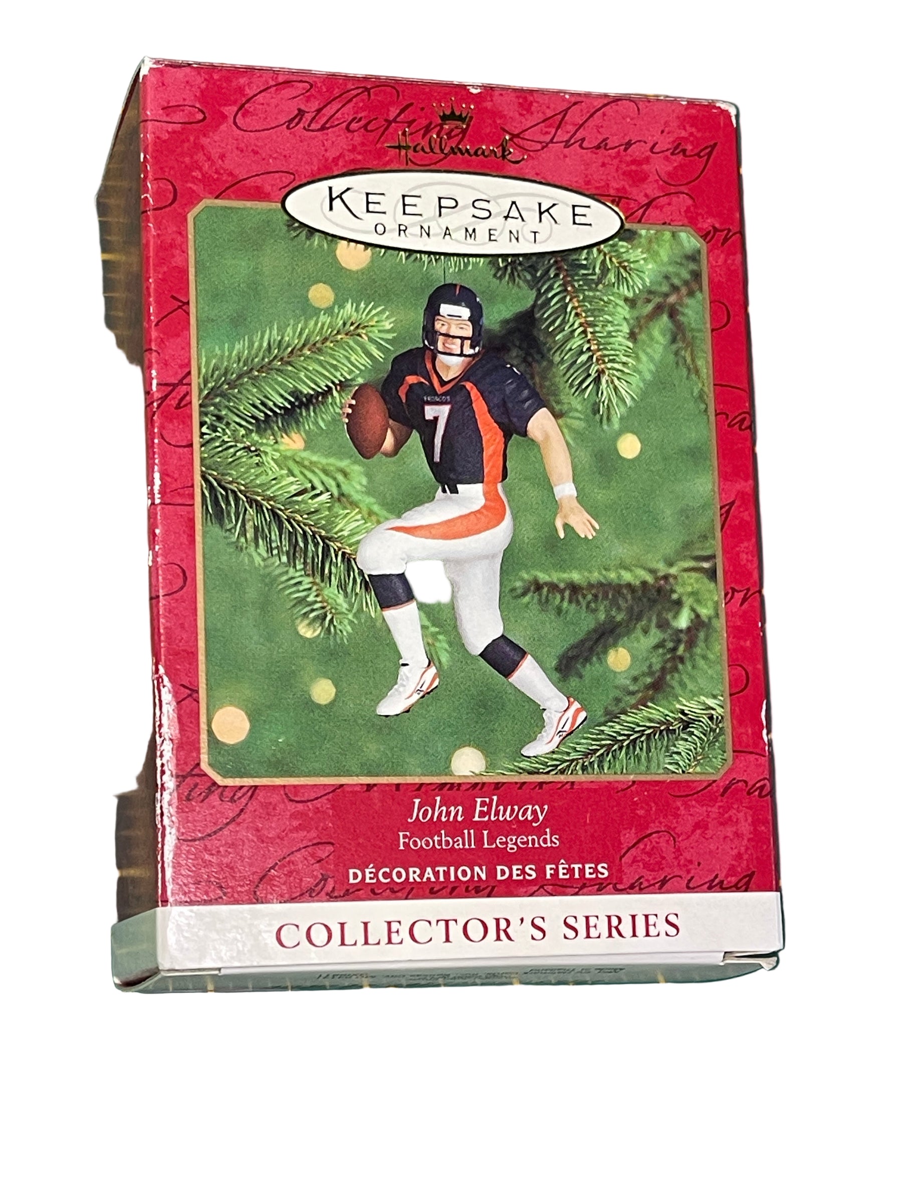 NFL Denver Broncos Hallmark Keepsake Christmas Collectable Ornament Elway #7 NWT