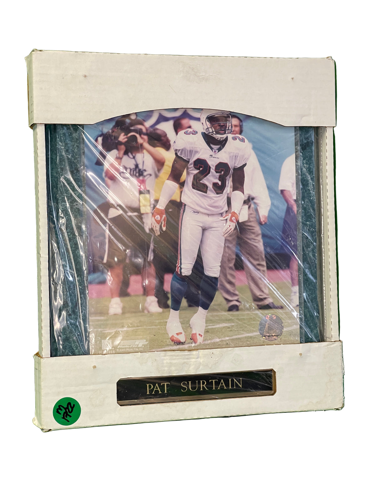 NFL Miami Dolphins Pat Surtain #23 Green Marble Plaque in Box NWT
