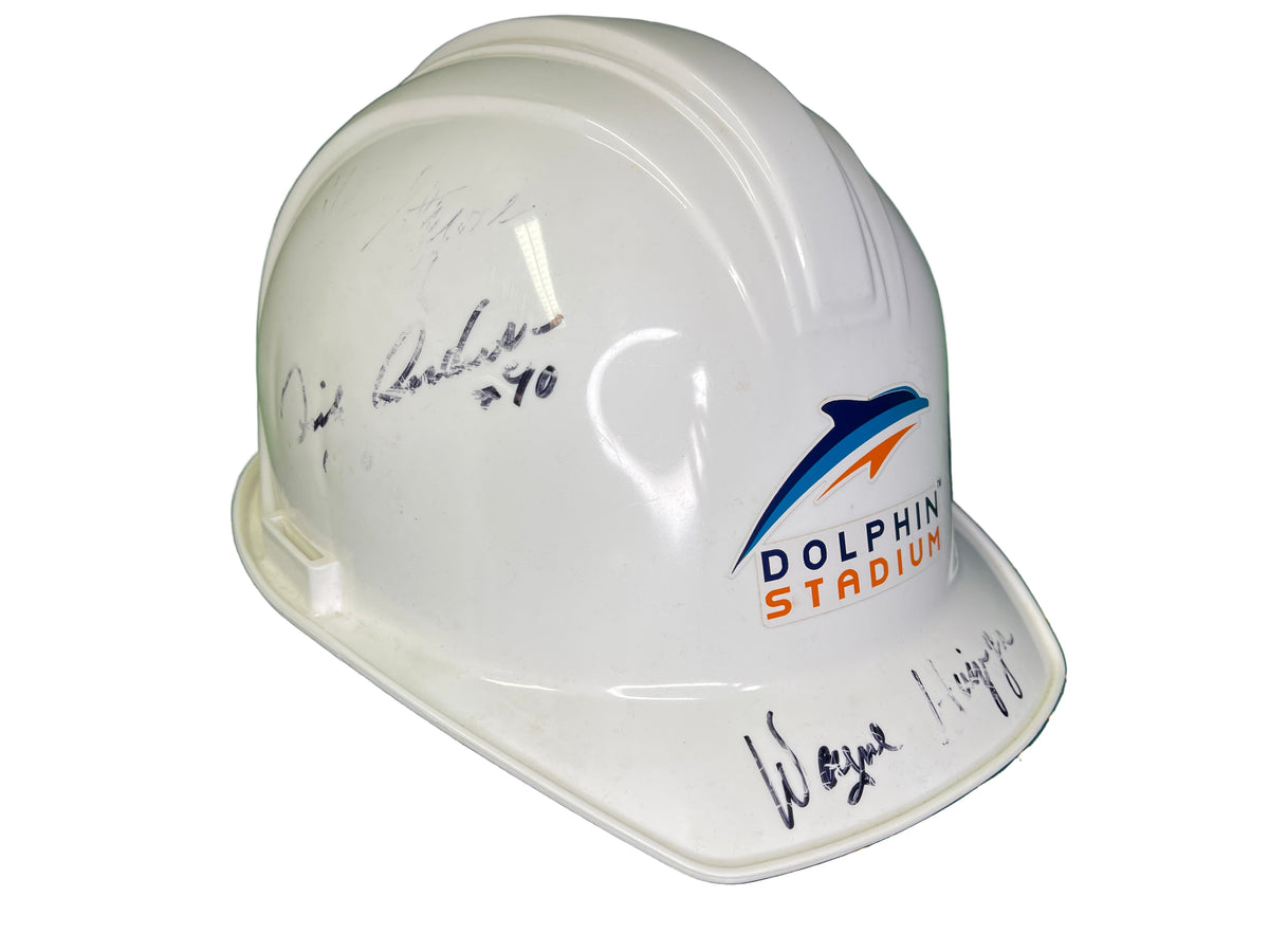 NFL Miami Dolphins Hard Hat Construction Hat SIGNED