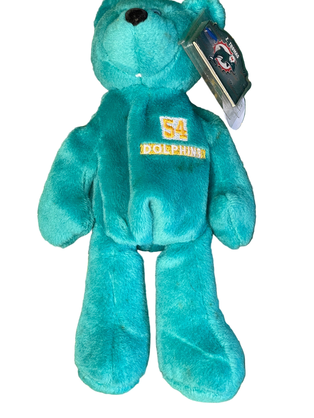 NFL Zach Thomas #54 Limited Treasures Pro Bears Beanie Cuddly Toy