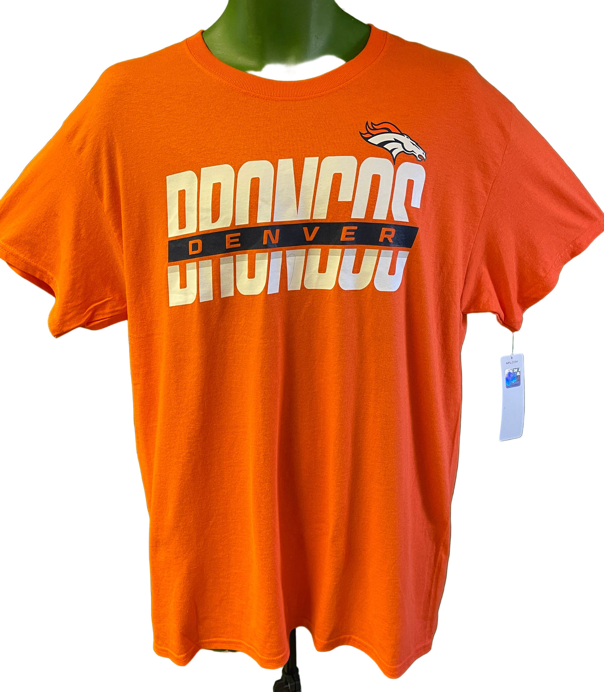 NFL Denver Broncos Orange Short Sleeve T-Shirt Men's Large NWT