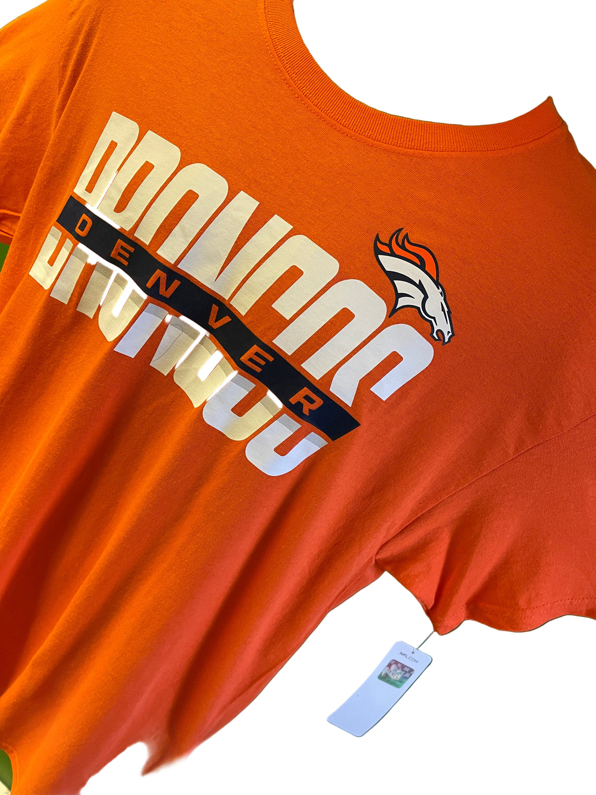 NFL Denver Broncos Orange Short Sleeve T-Shirt Men's Large NWT