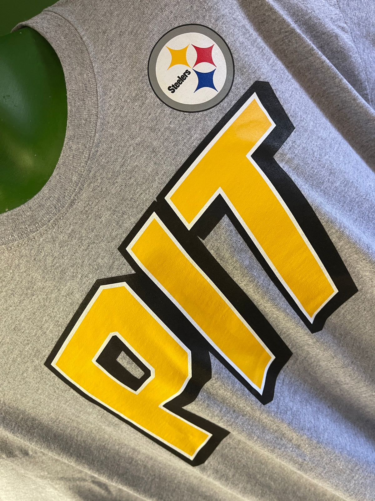 NFL Pittsburgh Steelers Grey Short Sleeve T-Shirt Men's X-Large NWT