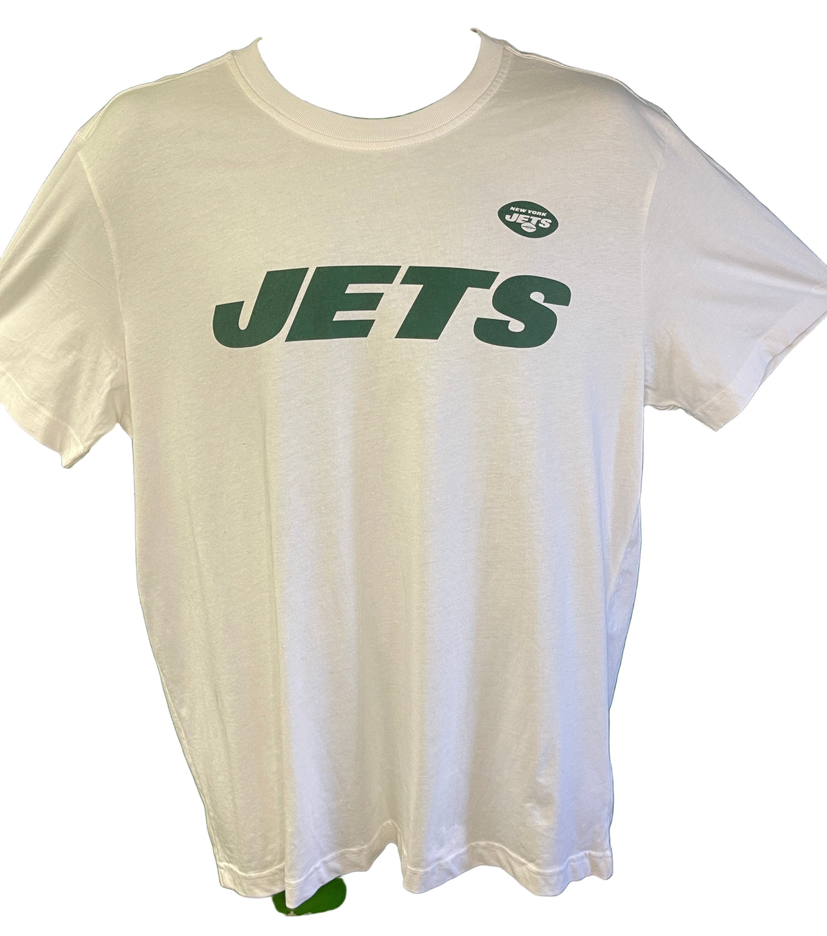 NFL New York Jets White 100% Cotton T-Shirt Men's Large NWT