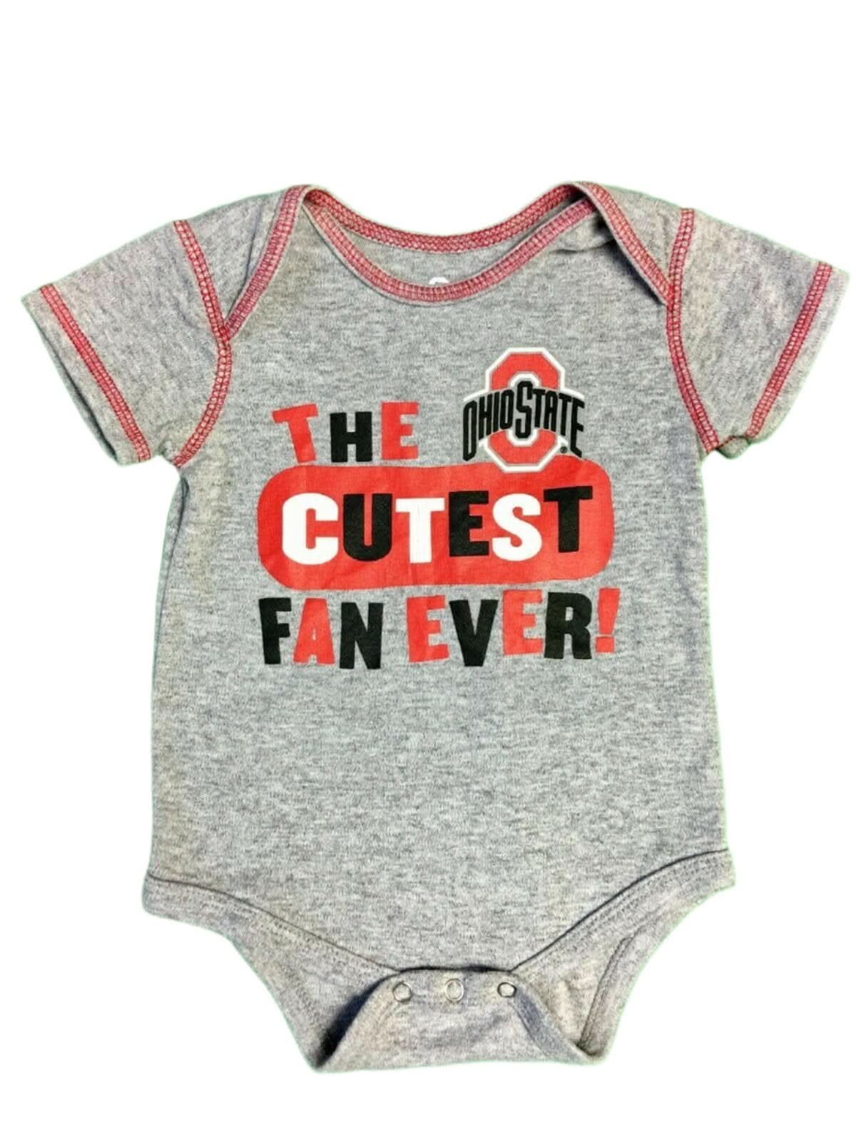 NCAA Ohio State Buckeyes Bodysuit/Vest 12 Months