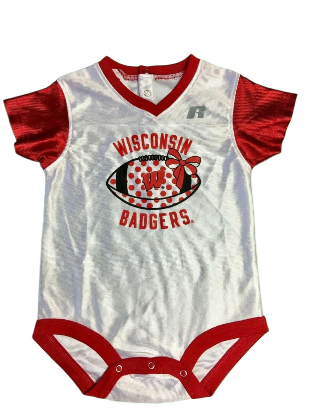 NCAA Wisconsin Badgers Russell Athletic Bodysuit/Vest 12 Months
