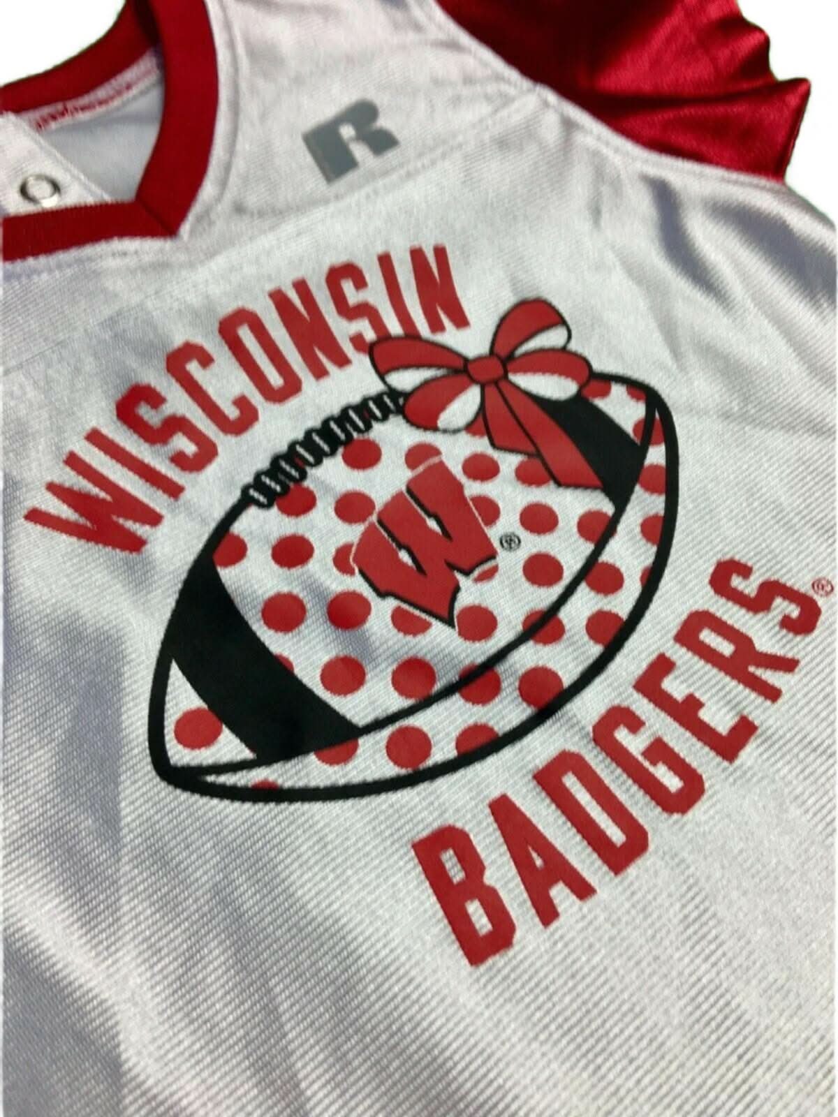 NCAA Wisconsin Badgers Russell Athletic Bodysuit/Vest 12 Months