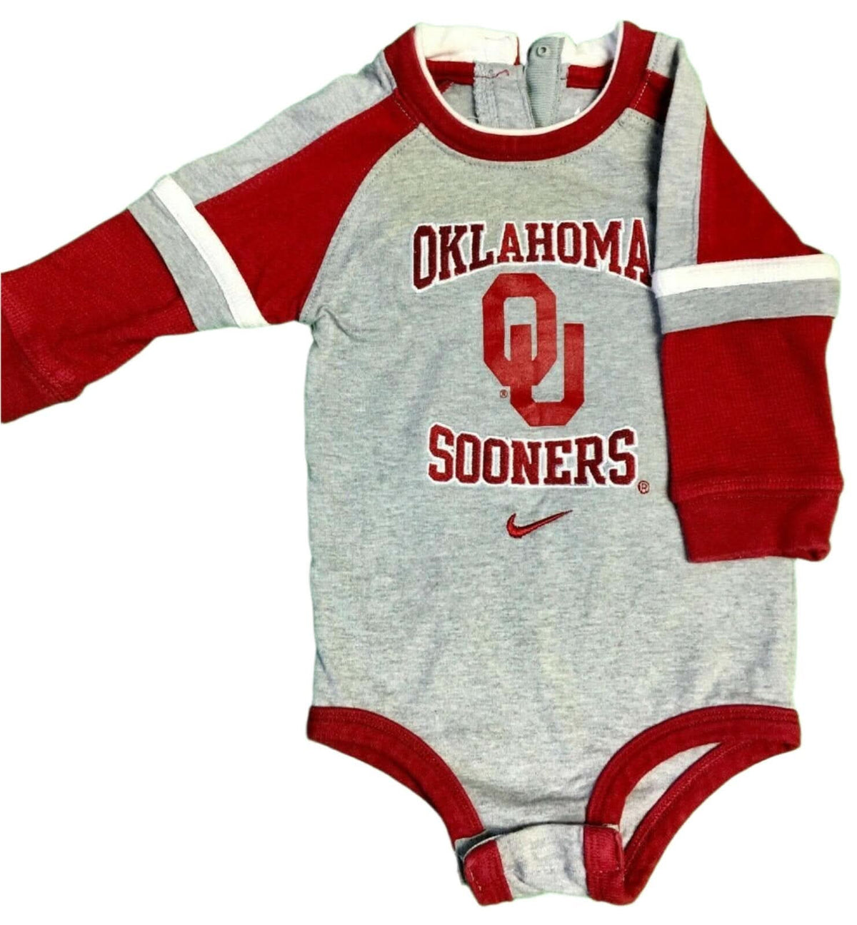 NCAA Oklahoma Sooners L/S Bodysuit/Vest 3-6 Months