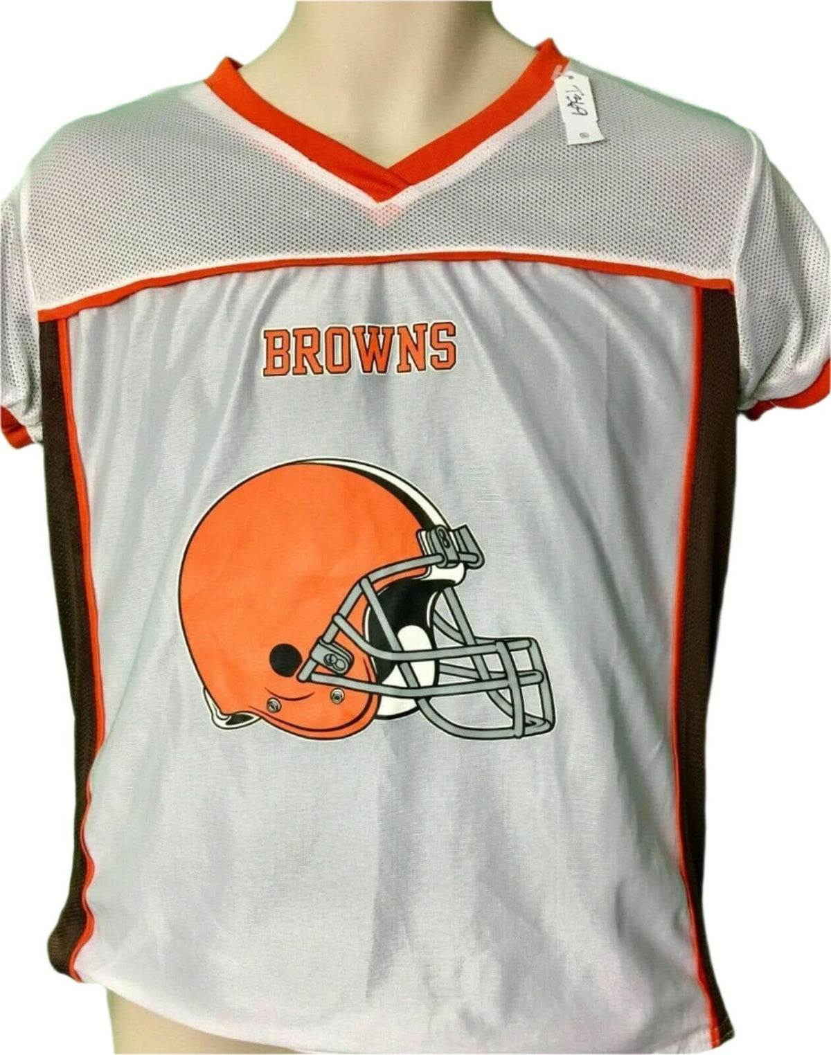 NFL Cleveland Browns Authentic Kids' Flag Football Shirt Youth Large 14-16