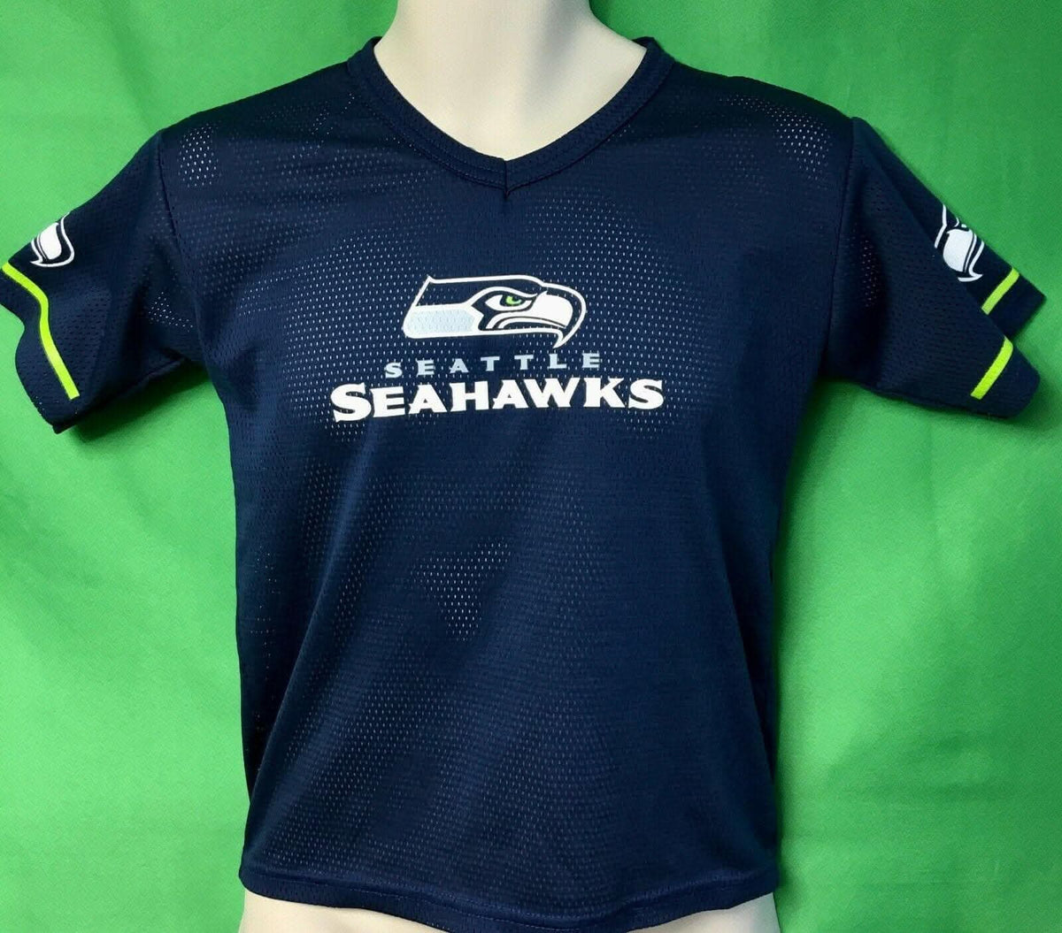 NFL Seattle Seahawks Mesh Jersey-Top Youth Medium 10-12