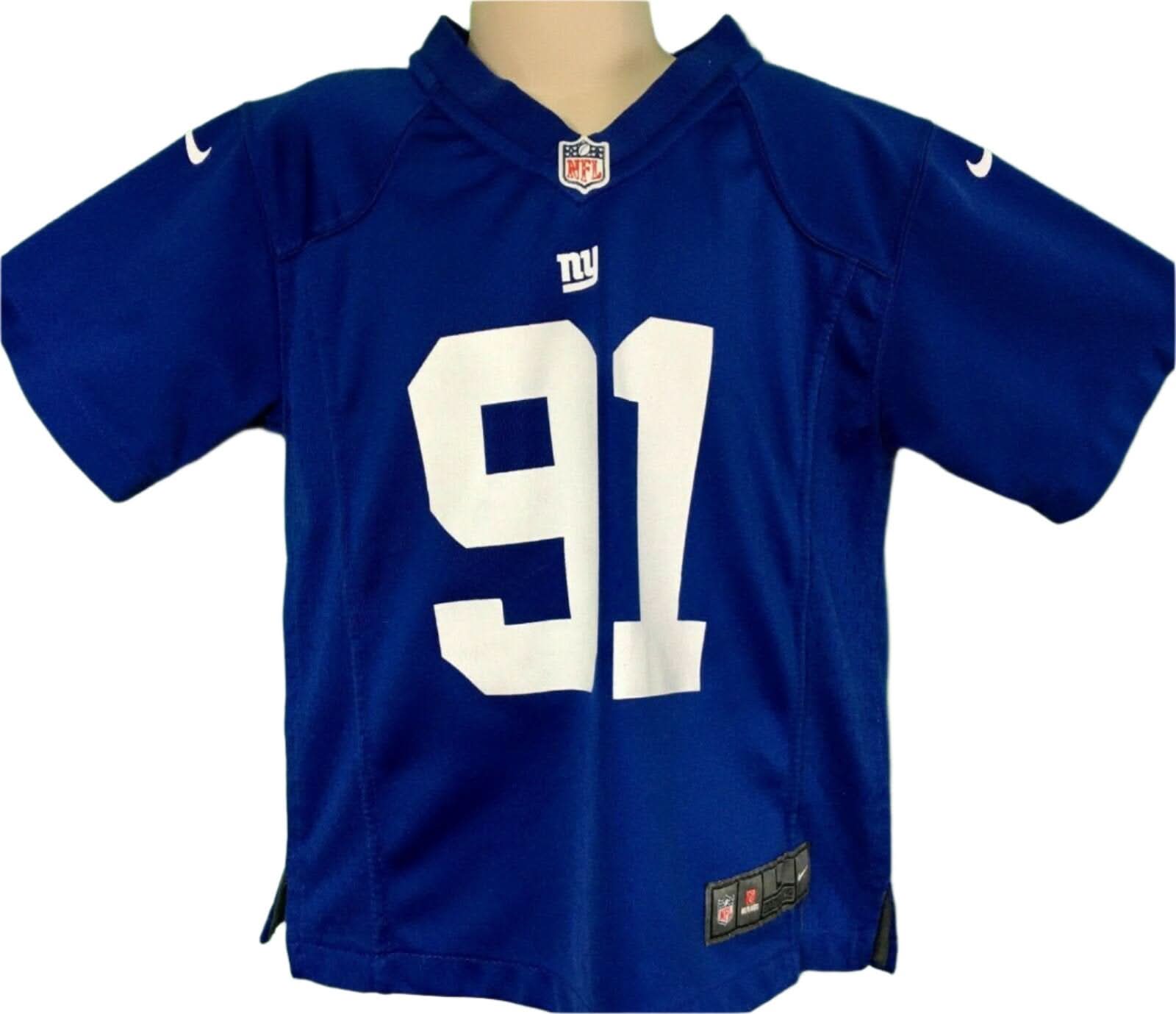 NFL New York Giants Justin Tuck #91 Game Jersey Kids Large 7