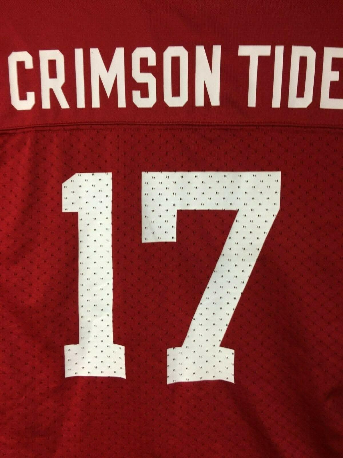 NCAA Alabama Crimson Tide #17 Jersey Youth Large 12-14