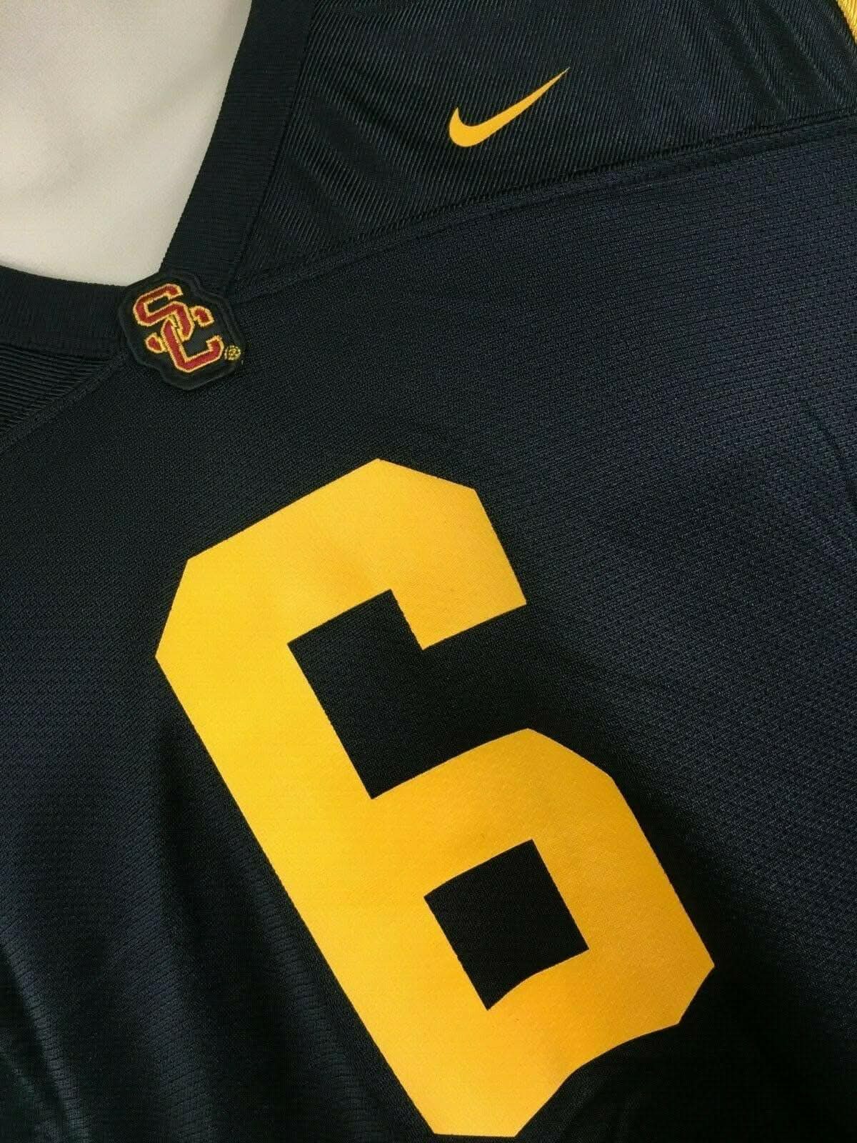NCAA USC Trojans Black #6 Jersey Youth Large 12-14