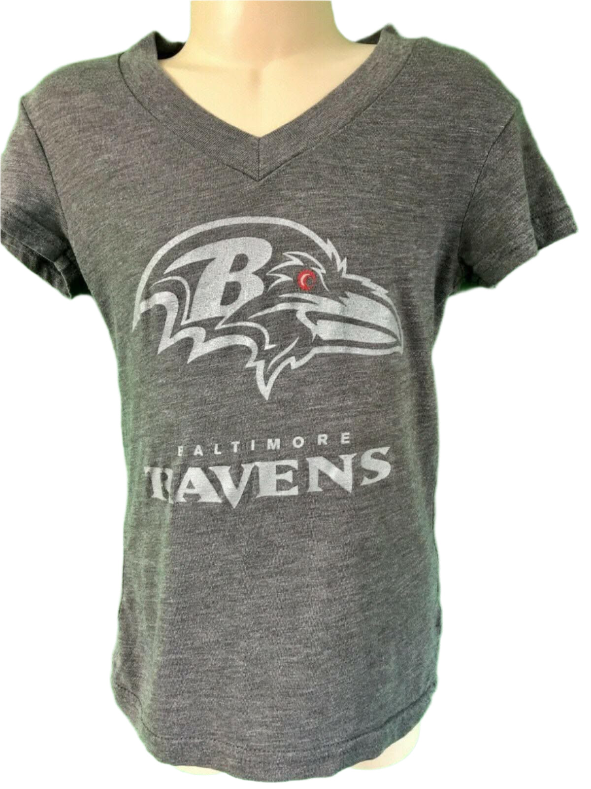 NFL Baltimore Ravens Grey T-Shirt Girls' X-Small 4-5