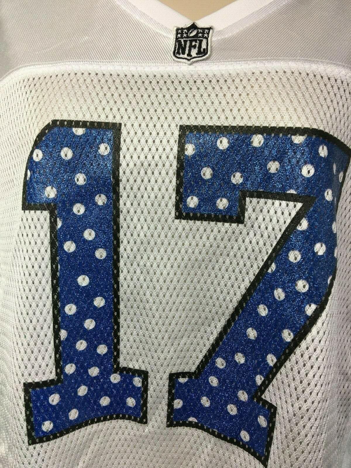NFL Indianapolis Colts Austin Collie #17 Polka Dot Jersey Women's Large
