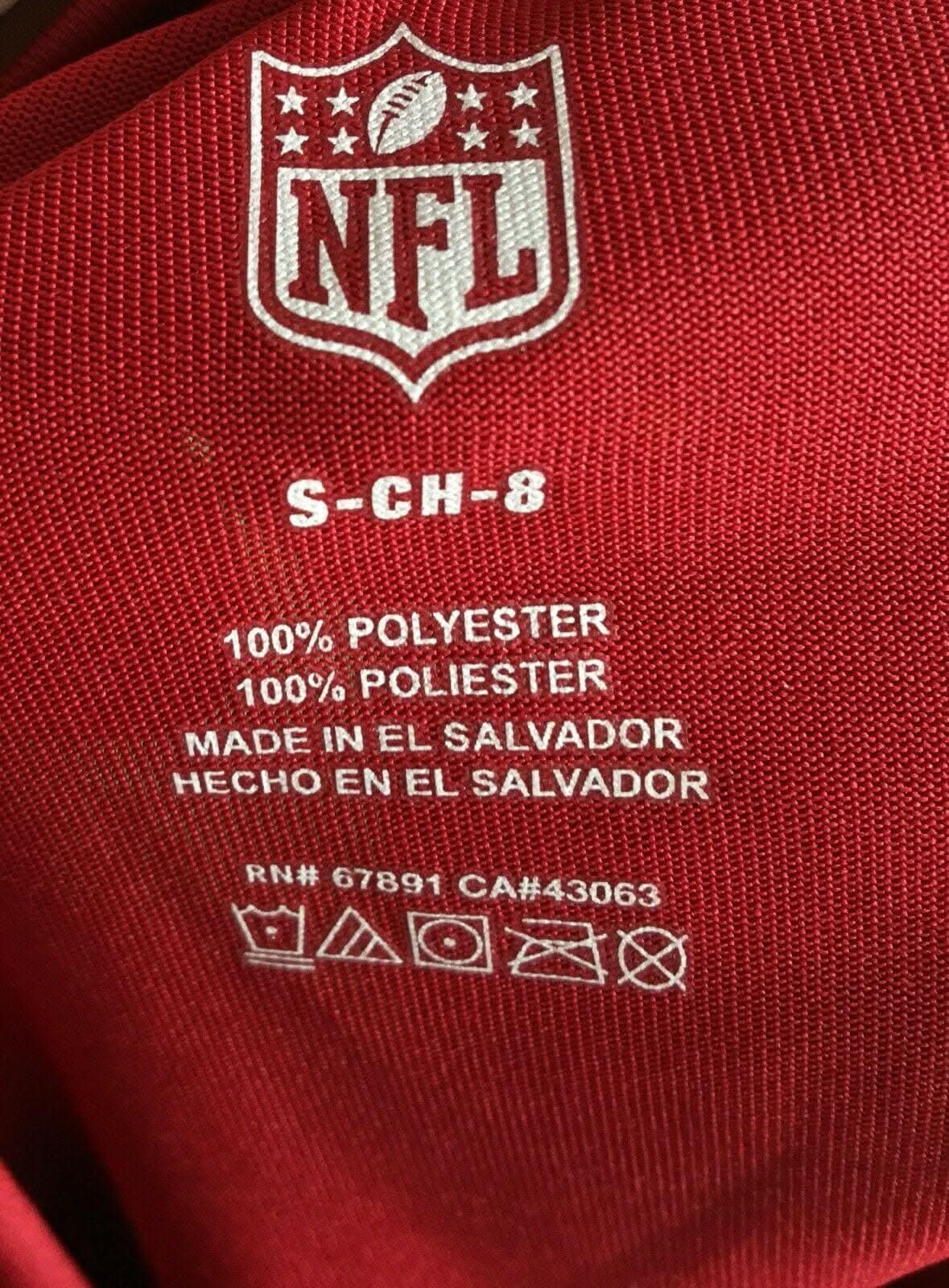 NFL San Francisco 49ers Red T-Shirt Youth Small 8 NWT