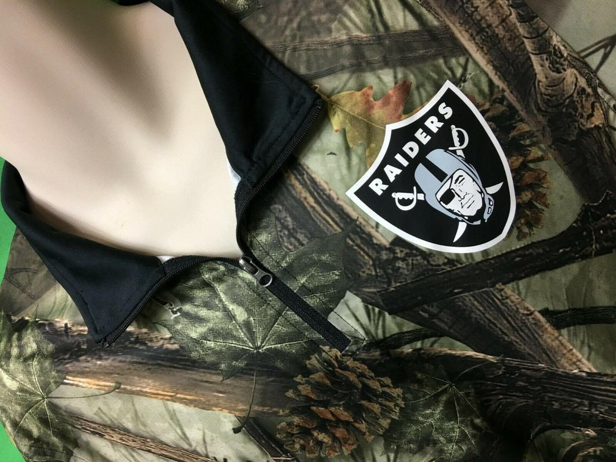 NFL Las Vegas Raiders Realtree Camo TX3 1/4 Zip Pullover Men's Large