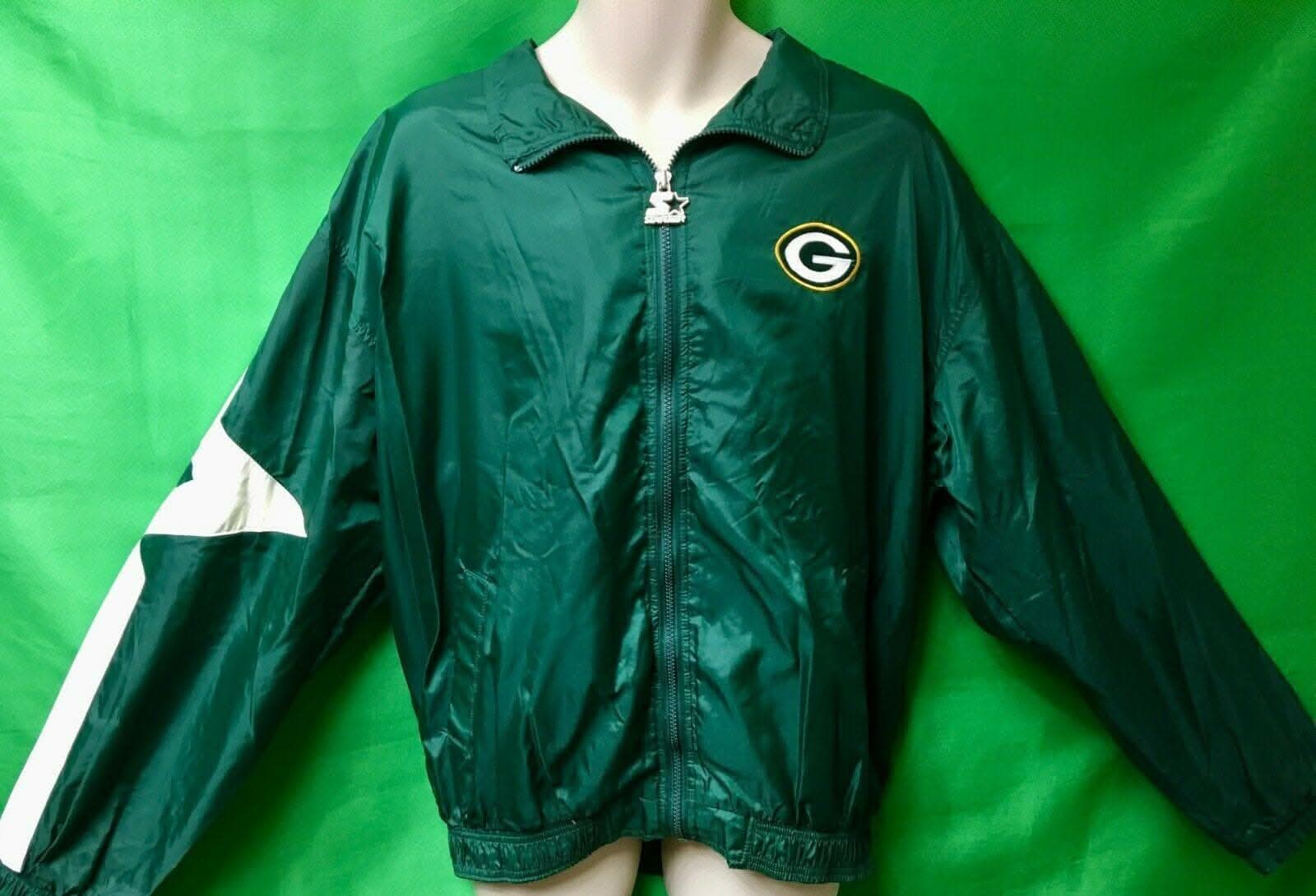 NFL Green Bay Packers Starter Vintage Windbreaker Jacket Men's X-Large