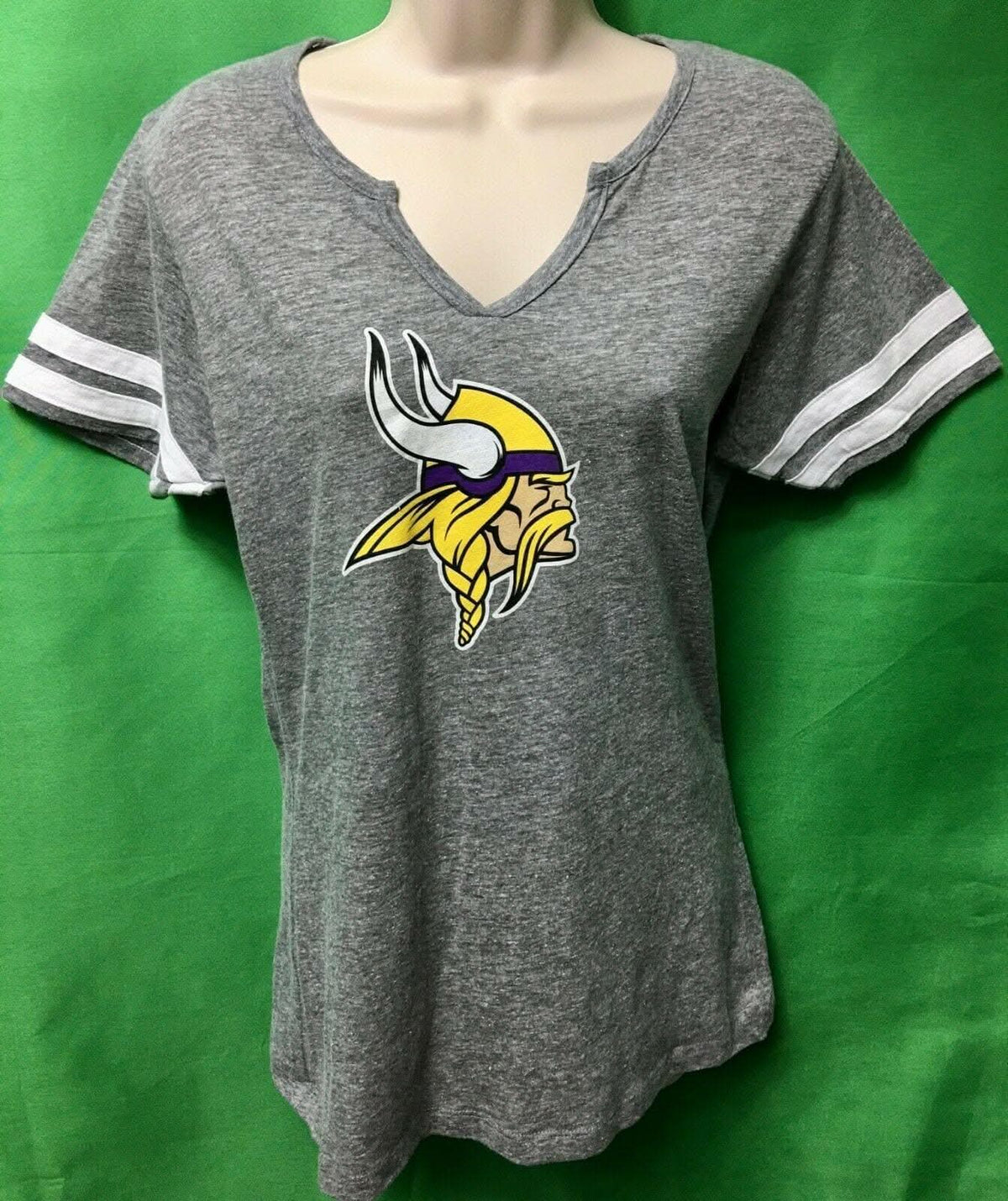 NFL Minnesota Vikings Heathered Grey T-Shirt Women's Medium NWT