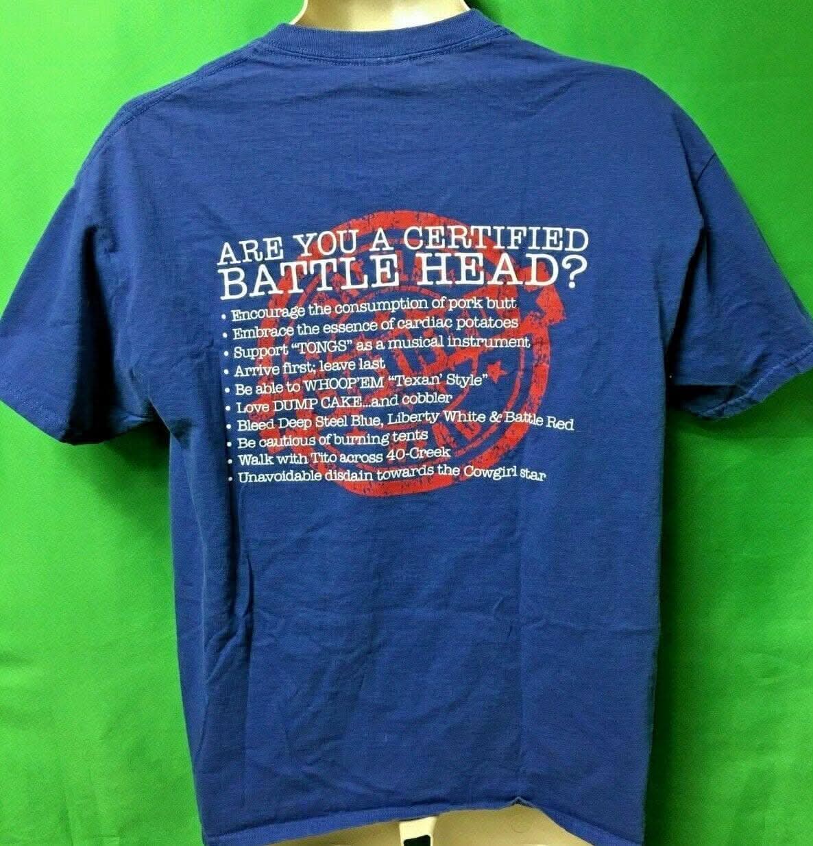 NFL Houston Texans "Battle Head" Quirky T-Shirt Men's Large