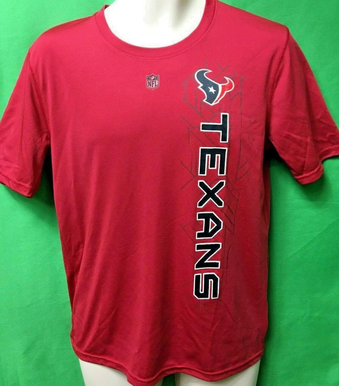 NFL Houston Texans Dri-Tek Red T-Shirt Youth X-Large 18-20