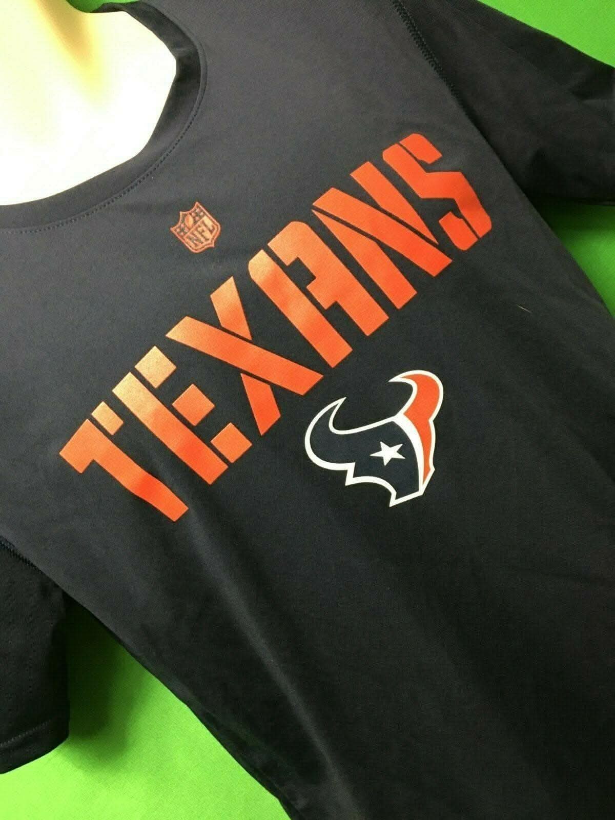 NFL Houston Texans Dri-Tek Blue T-Shirt Youth X-Large 18-20