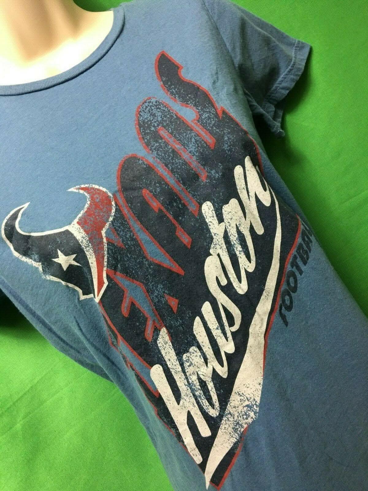 NFL Houston Texans Weathered Blue T-Shirt Women's Small